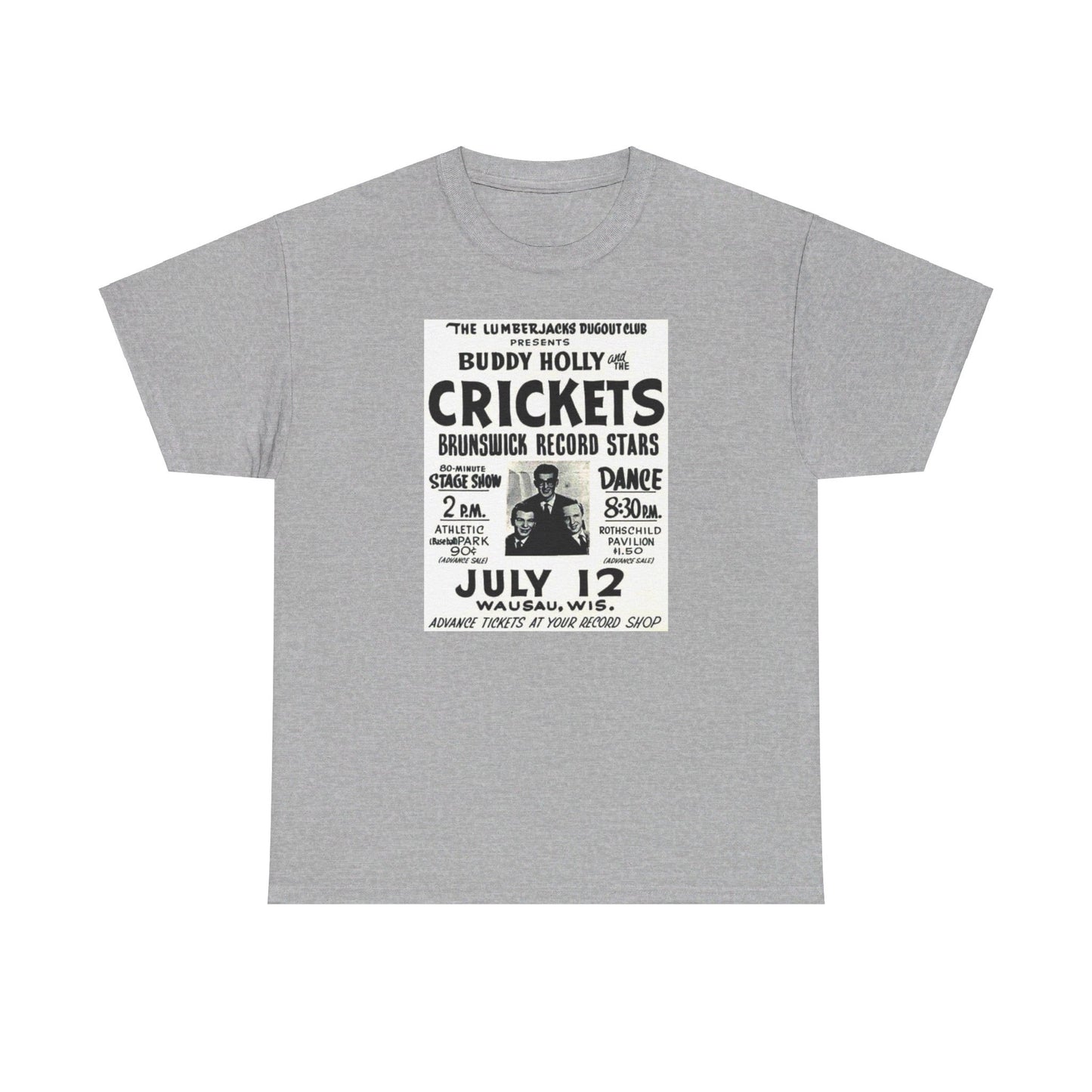 Concert Poster Tee #149: Buddy Holly & the Crickets