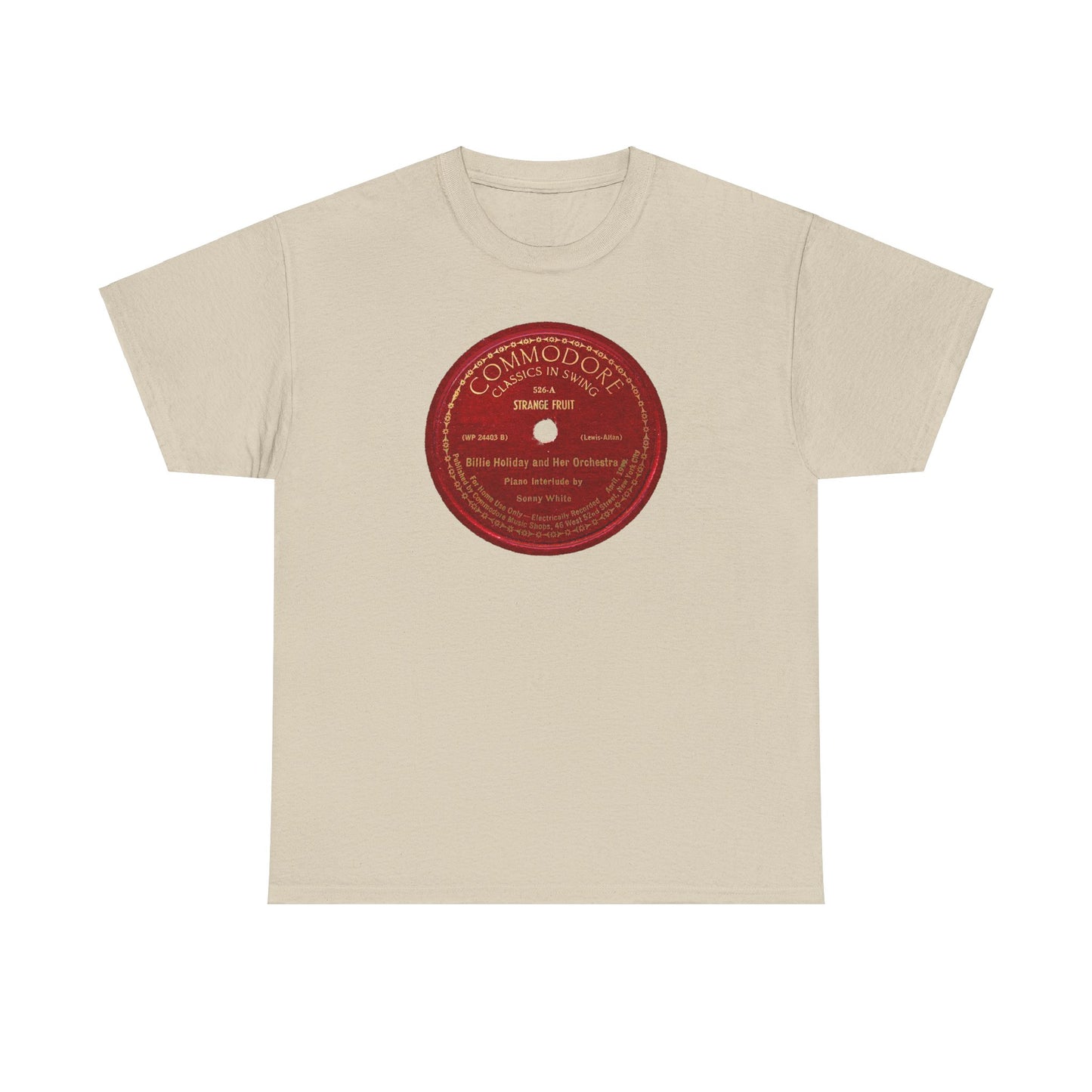 78rpm Tee #103: Billie Holiday - Strange Fruit