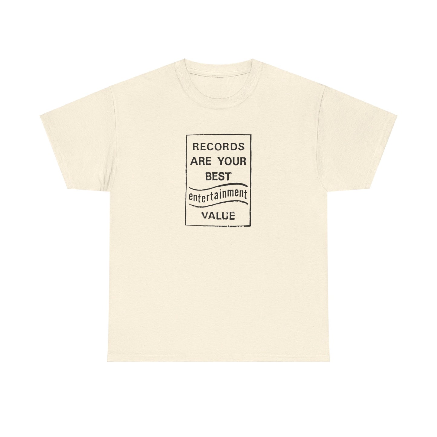 Retro Tee #205: Records Are Your Best Entertainment Value