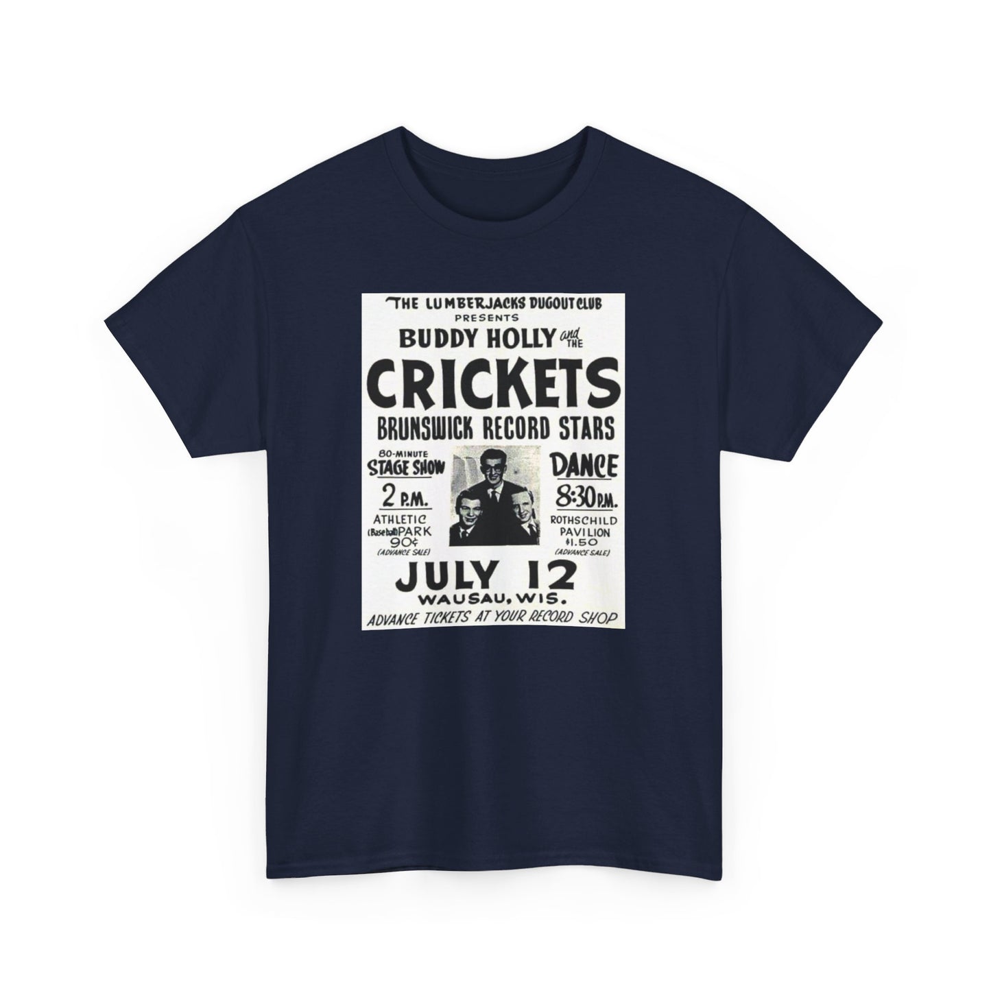 Concert Poster Tee #149: Buddy Holly & the Crickets