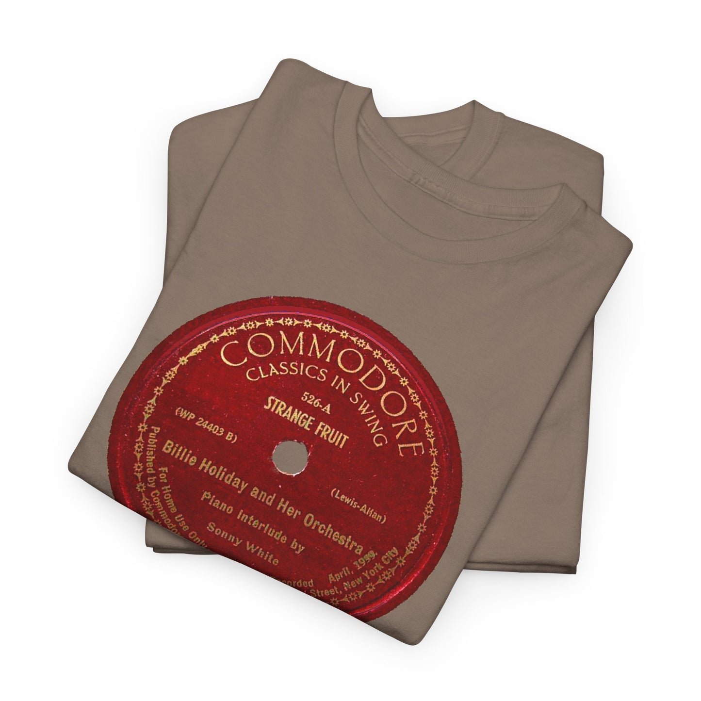 78rpm Tee #103: Billie Holiday - Strange Fruit