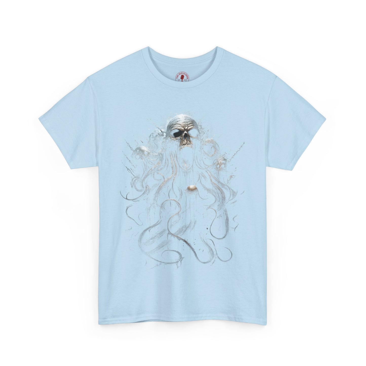 Wicked Skull Octopus Unisex Heavy Cotton Tee | Vintage T-Shirt, Graphic Tee, Casual Wear