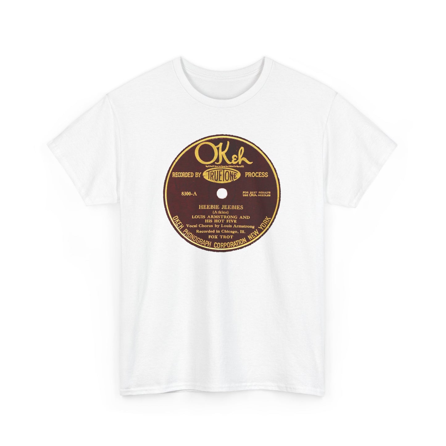 78rpm Tee #105: Louis Armstrong & His Hot Five - Heebie Jeebies