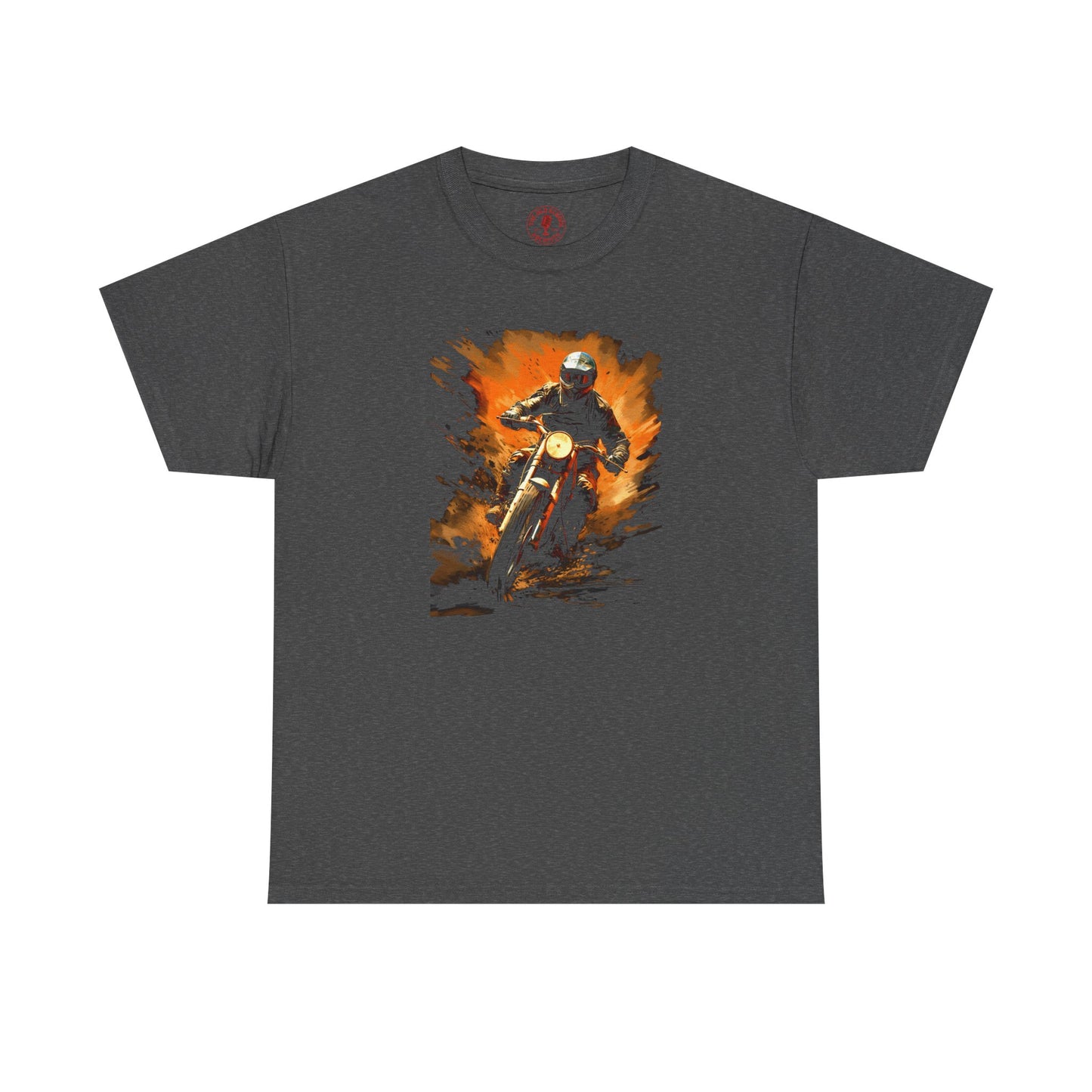 Vintage Motorcycle Bike Racer Unisex Heavy Cotton Tee | Vintage T-Shirt, Graphic Tee, Casual Wear