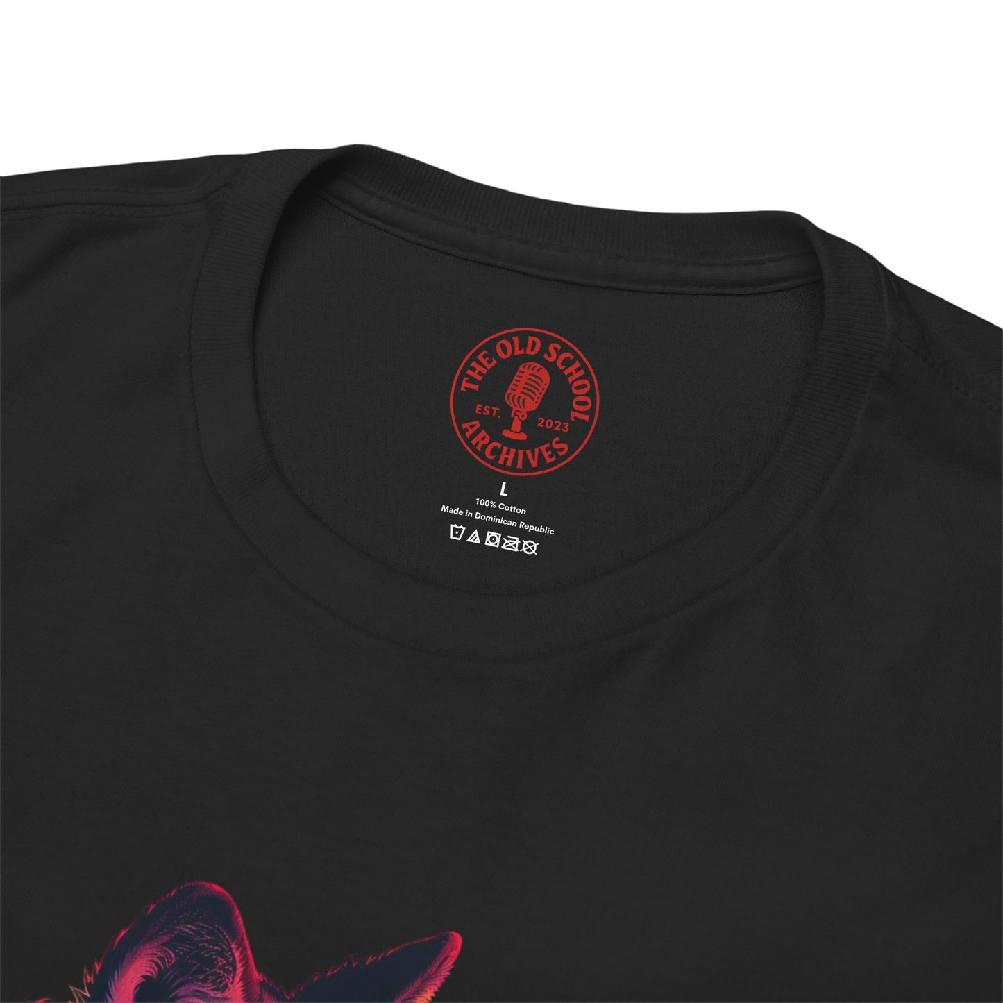 Wolf In Sunglasses Unisex Heavy Cotton Tee | Vintage T-Shirt, Graphic Tee, Casual Wear