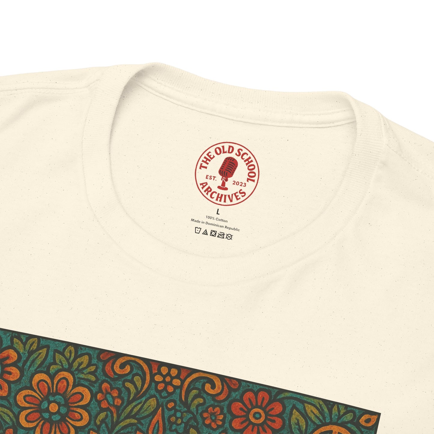 Retro Peace Love HiFi Tee Unisex Heavy Cotton T-Shirt Gift for Hippies