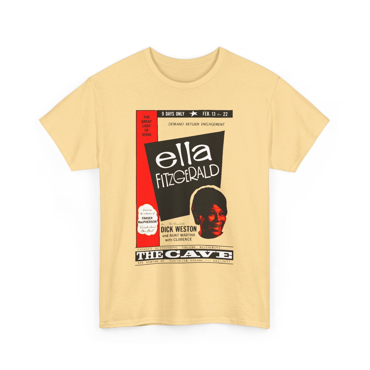 Concert Poster Tee #116: Ella Fitzgerald