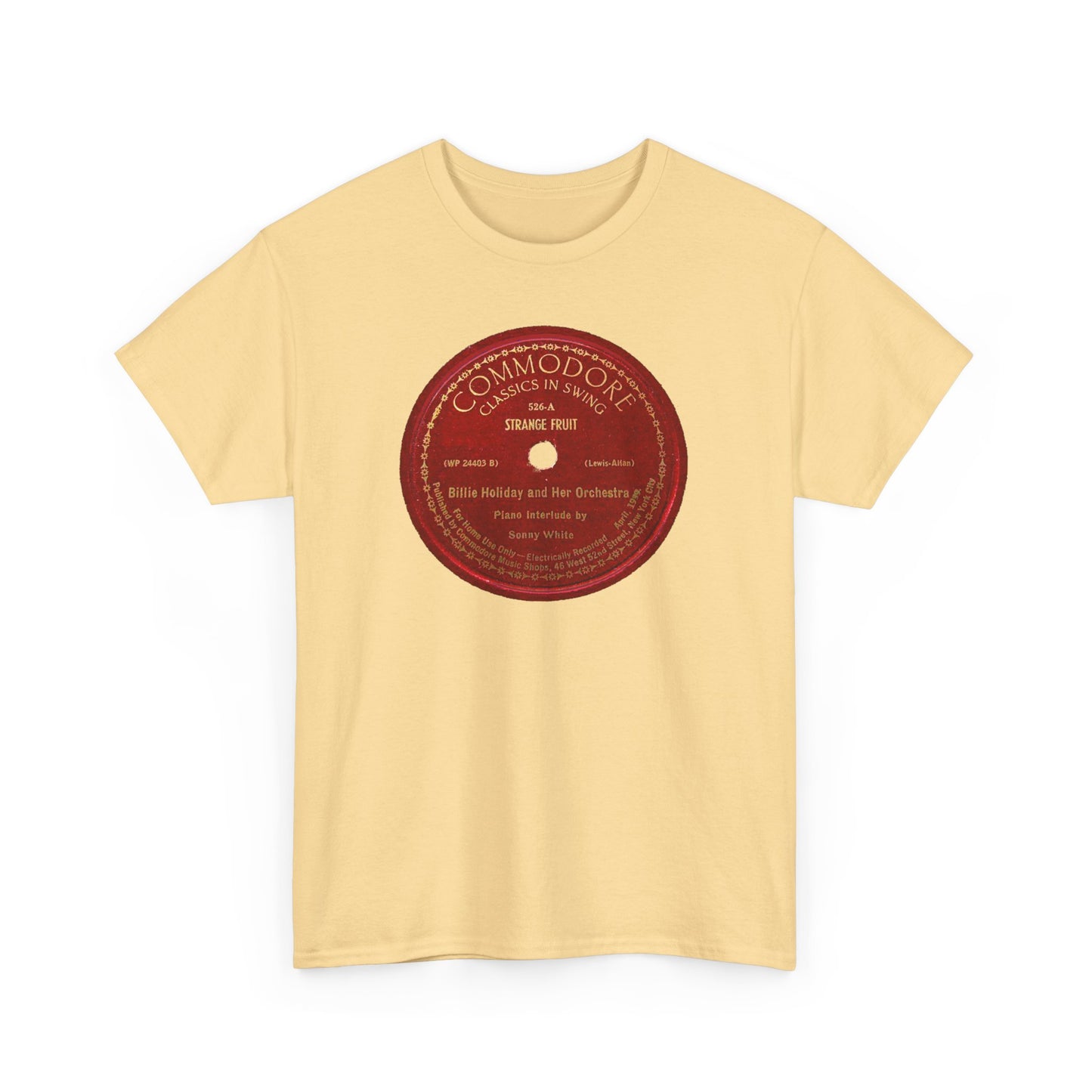 78rpm Tee #103: Billie Holiday - Strange Fruit