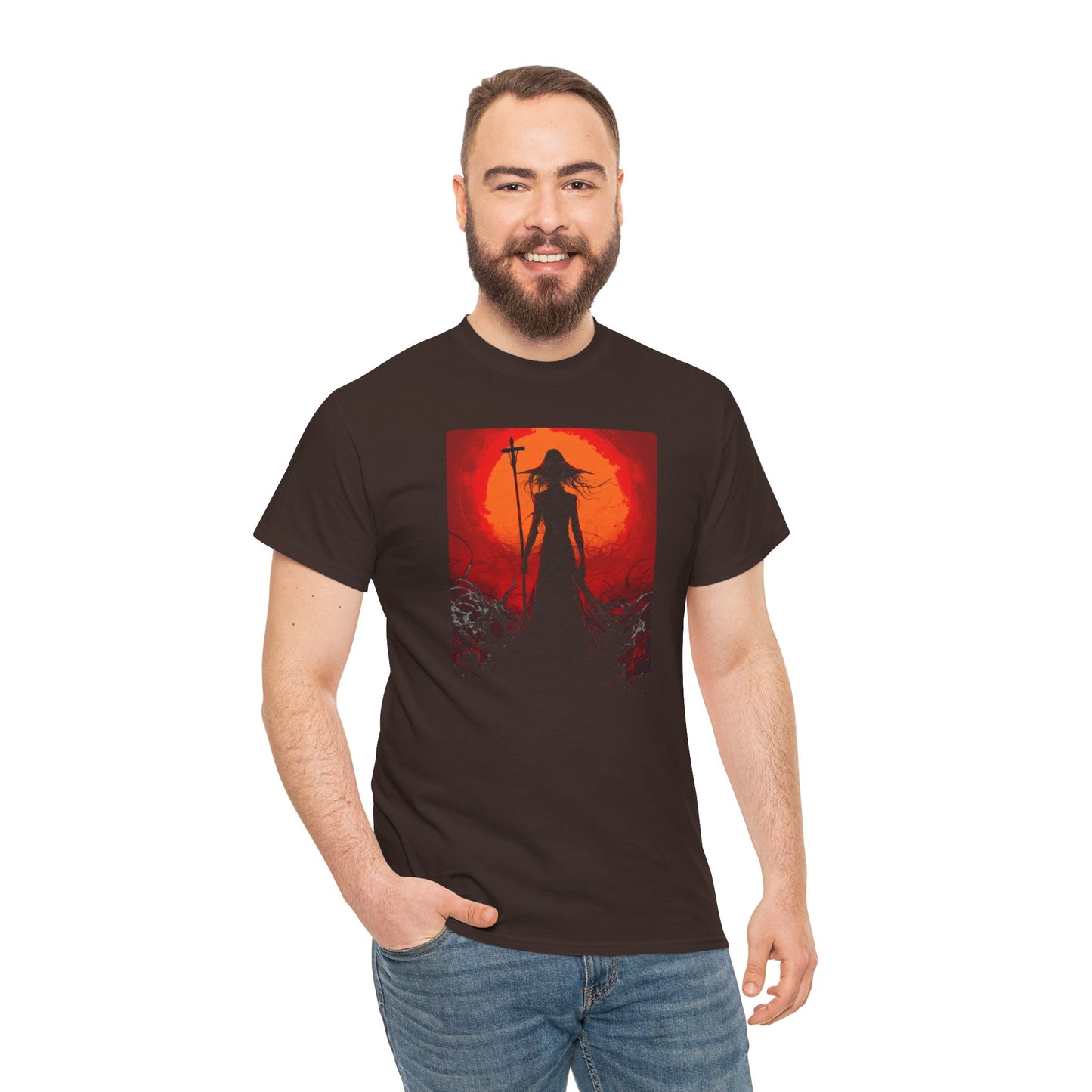 Shadow Wraith Unisex Heavy Cotton Tee | Vintage T-Shirt, Graphic Tee, Casual Wear