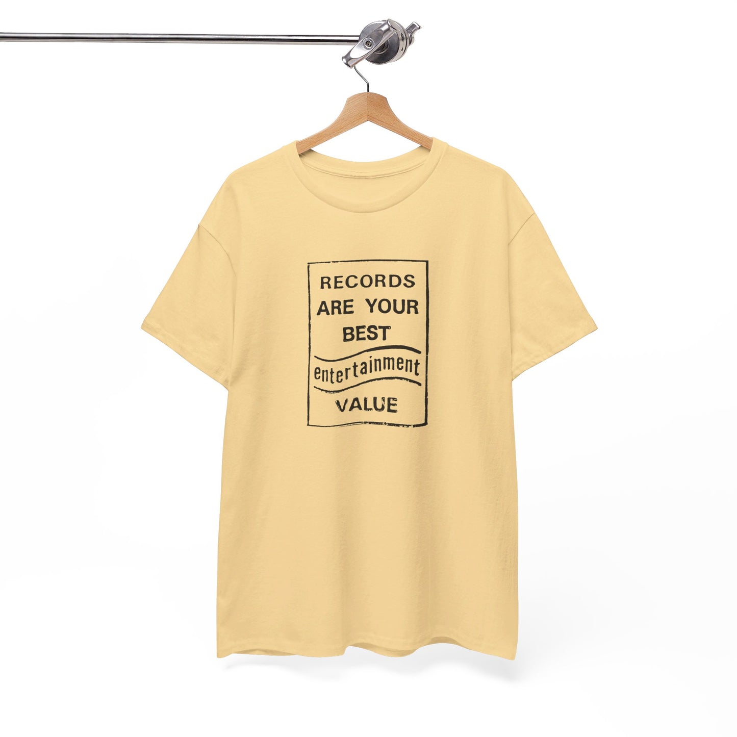 Retro Tee #205: Records Are Your Best Entertainment Value