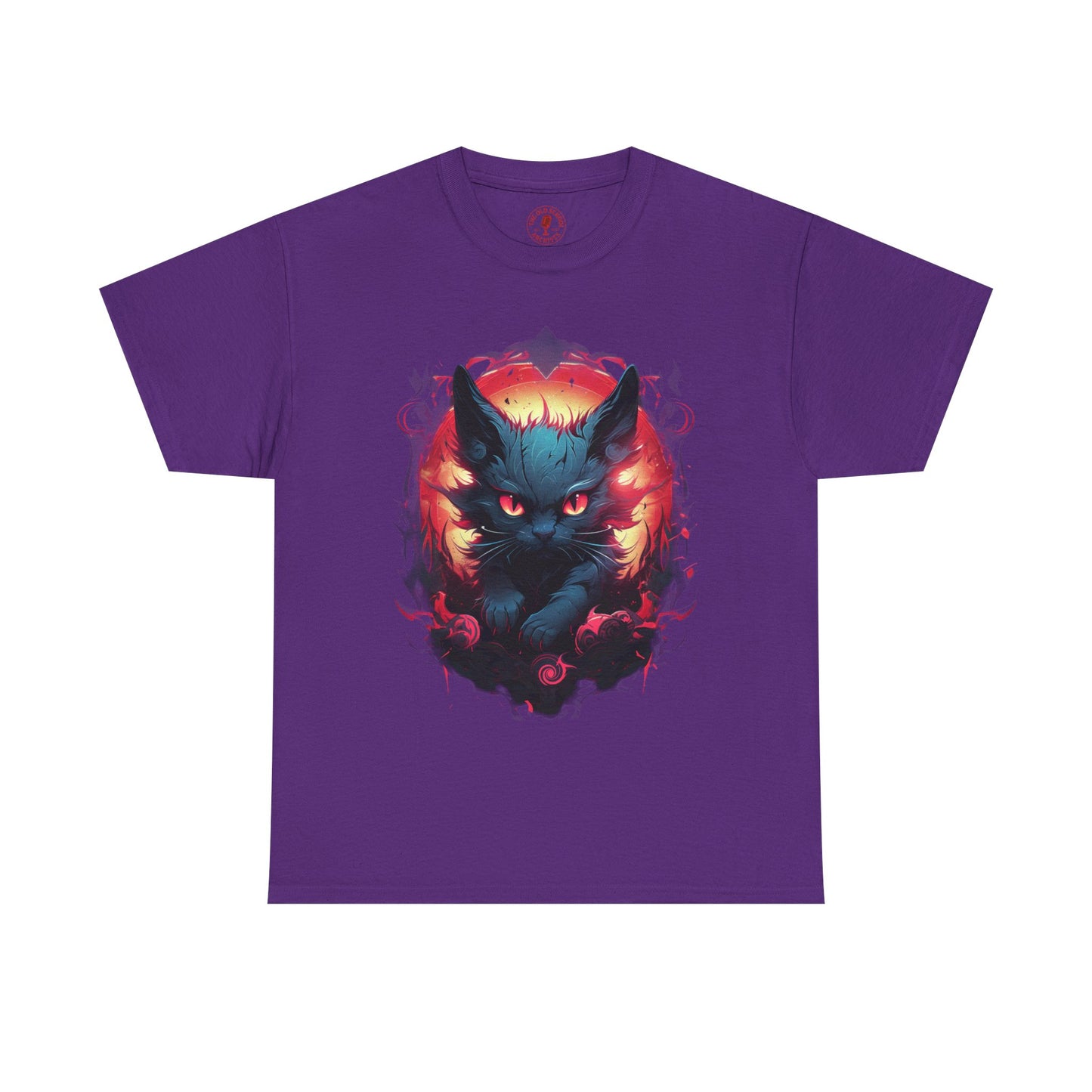 Evil Bad Kitty Cat Variant Unisex Heavy Cotton Tee | Vintage T-Shirt, Graphic Tee, Casual Wear