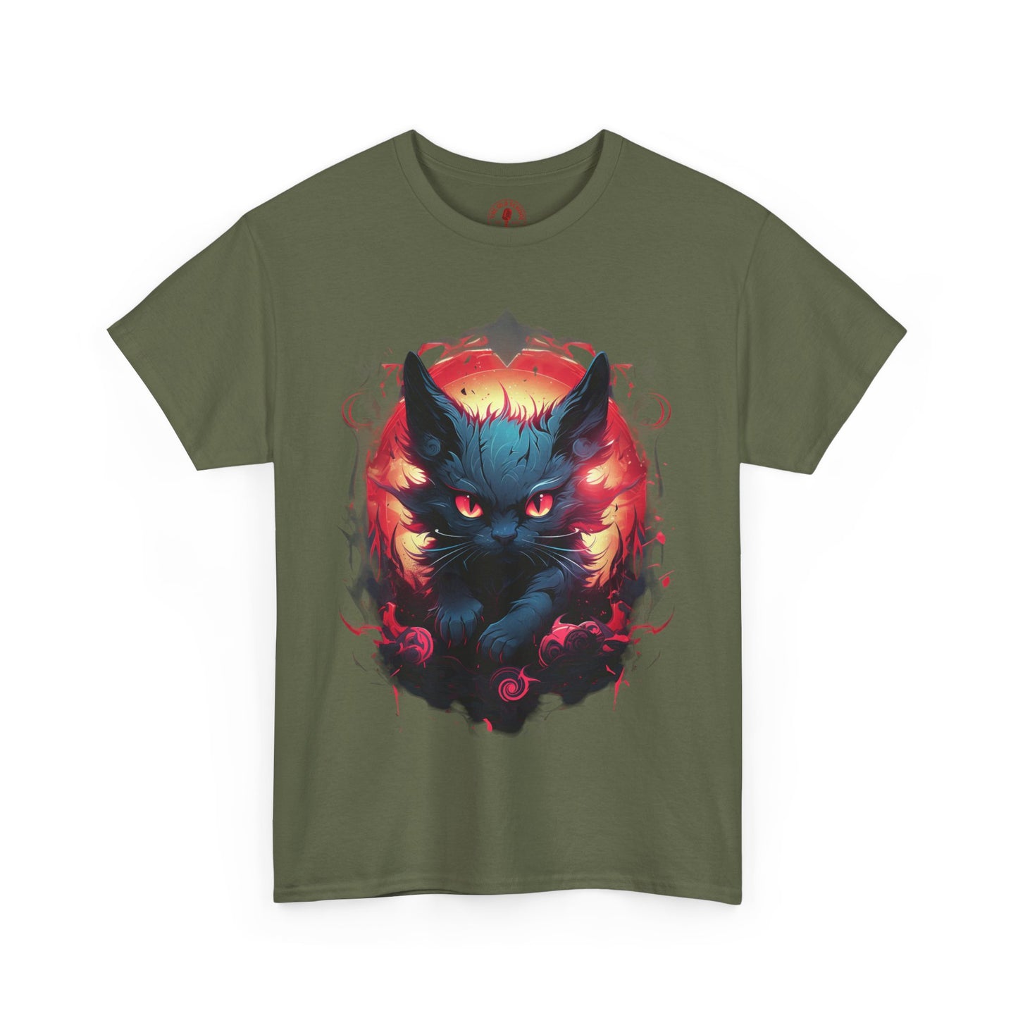 Evil Bad Kitty Cat Variant Unisex Heavy Cotton Tee | Vintage T-Shirt, Graphic Tee, Casual Wear