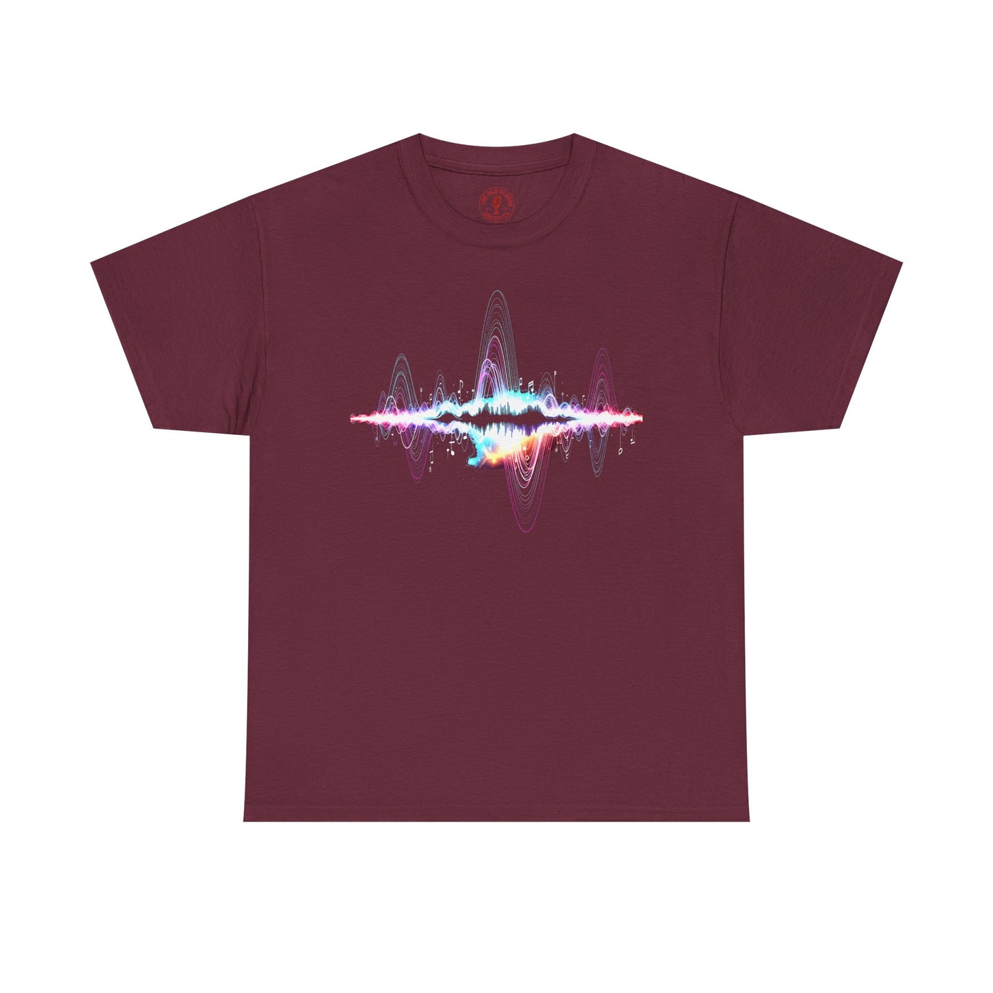 Music Visualized Tee, Unisex Heavy Cotton T-Shirt, Casual Statement Wear