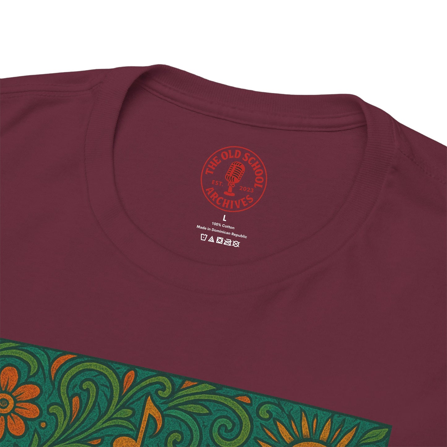 Retro Peace Love Turntable Tee Unisex Heavy Cotton T-Shirt Hipster Fashion