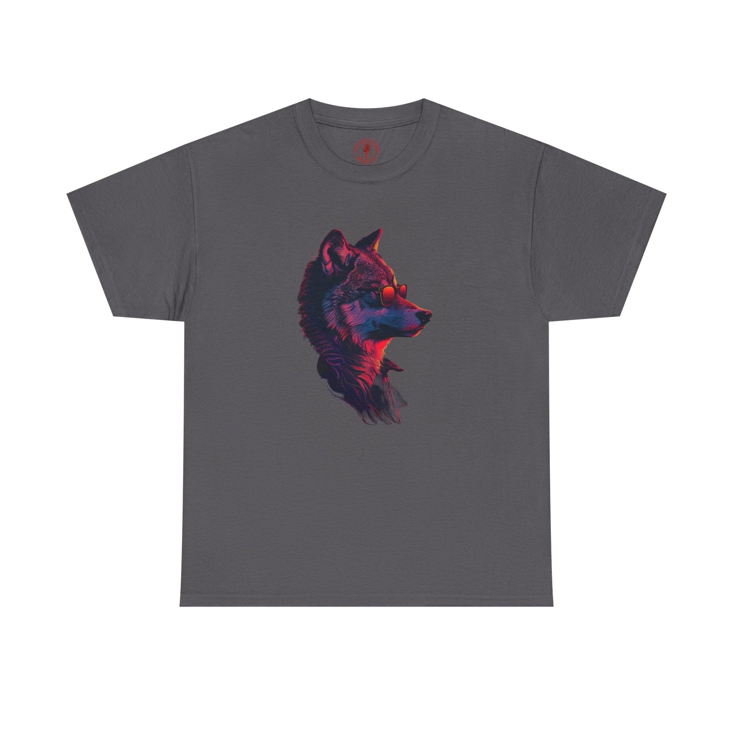 Wolf In Sunglasses Unisex Heavy Cotton Tee | Vintage T-Shirt, Graphic Tee, Casual Wear
