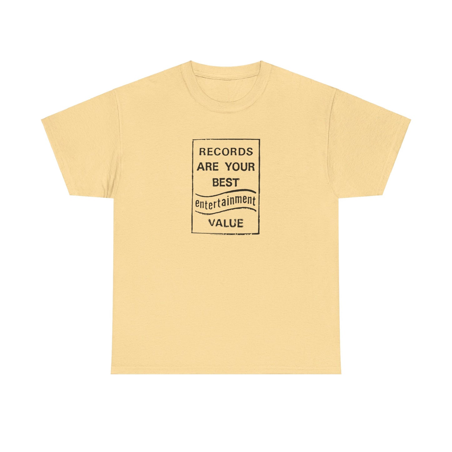 Retro Tee #205: Records Are Your Best Entertainment Value