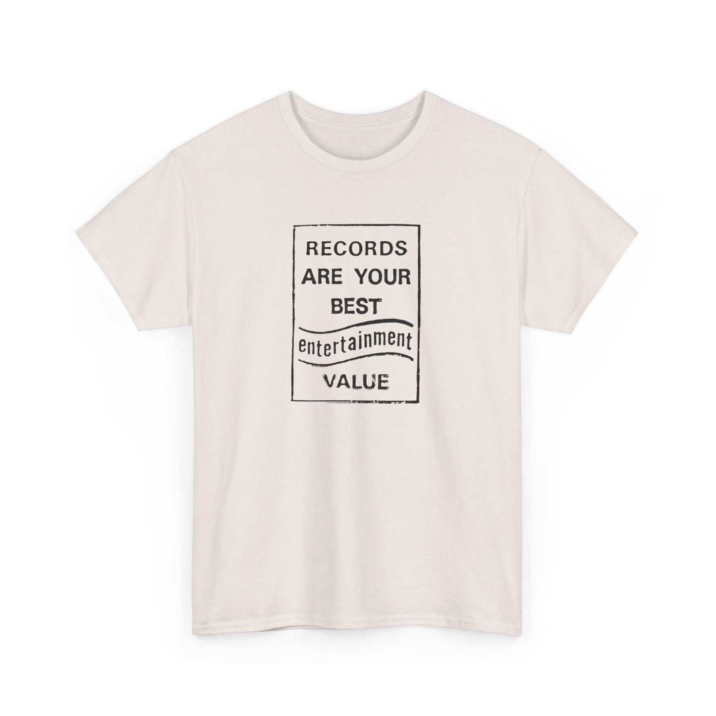 Retro Tee #205: Records Are Your Best Entertainment Value