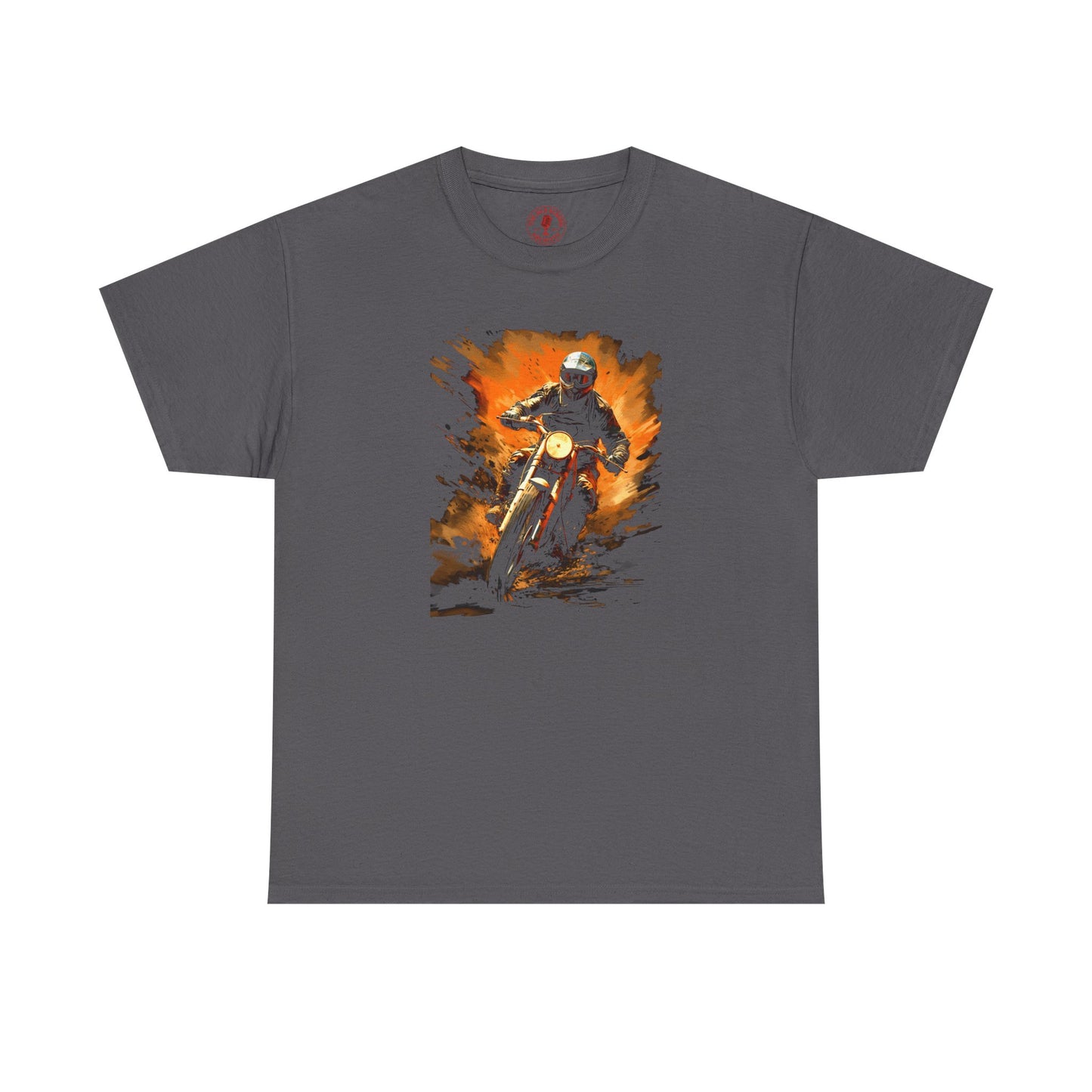 Vintage Motorcycle Bike Racer Unisex Heavy Cotton Tee | Vintage T-Shirt, Graphic Tee, Casual Wear