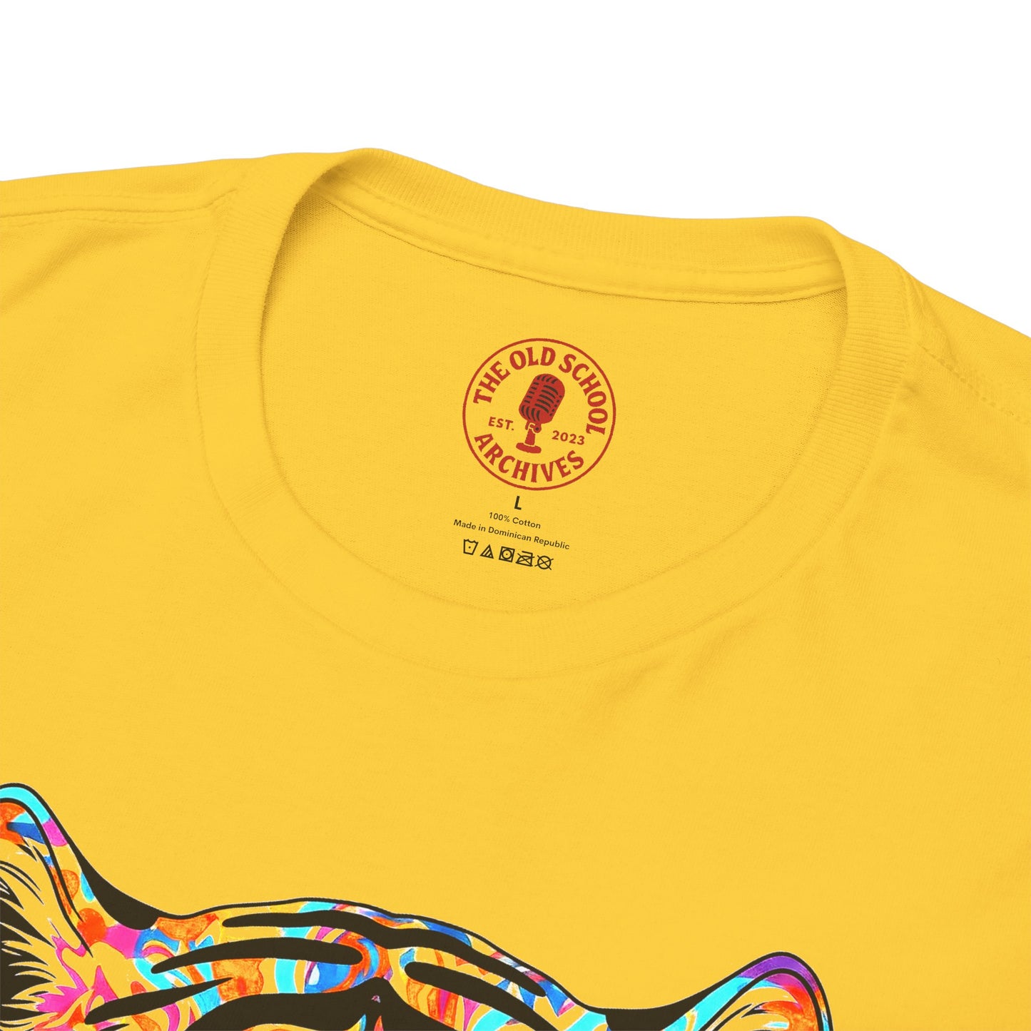Cosmic Tiger Unisex Heavy Cotton Tee Statement Shirt