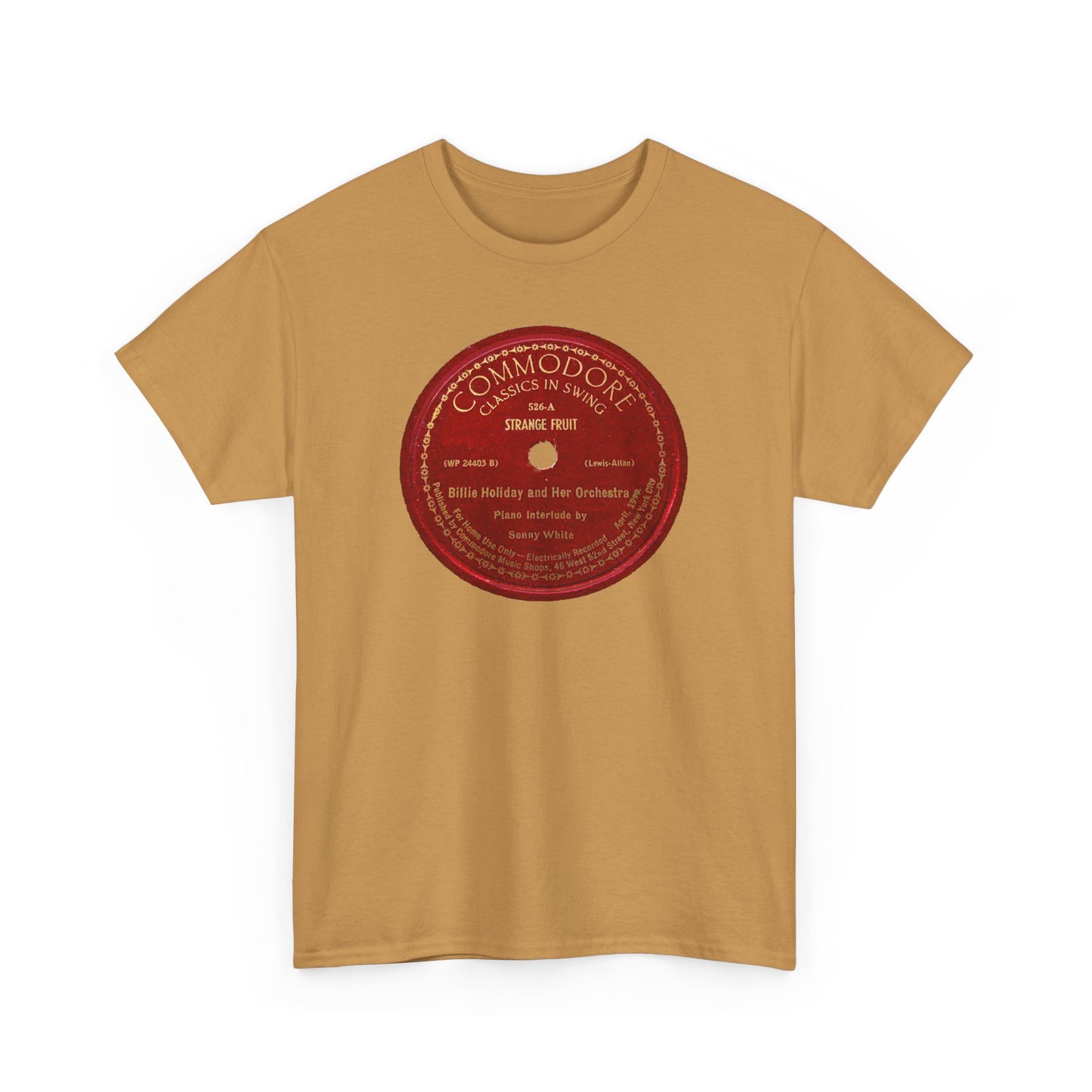 78rpm Tee #103: Billie Holiday - Strange Fruit