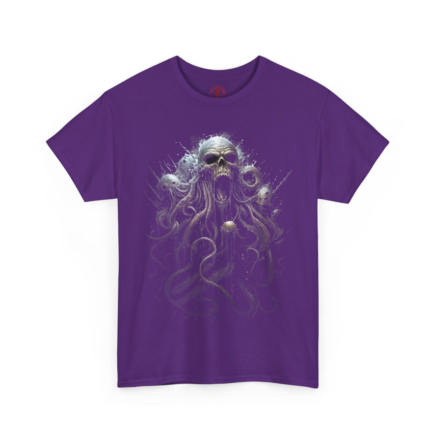 Wicked Skull Octopus Unisex Heavy Cotton Tee | Vintage T-Shirt, Graphic Tee, Casual Wear