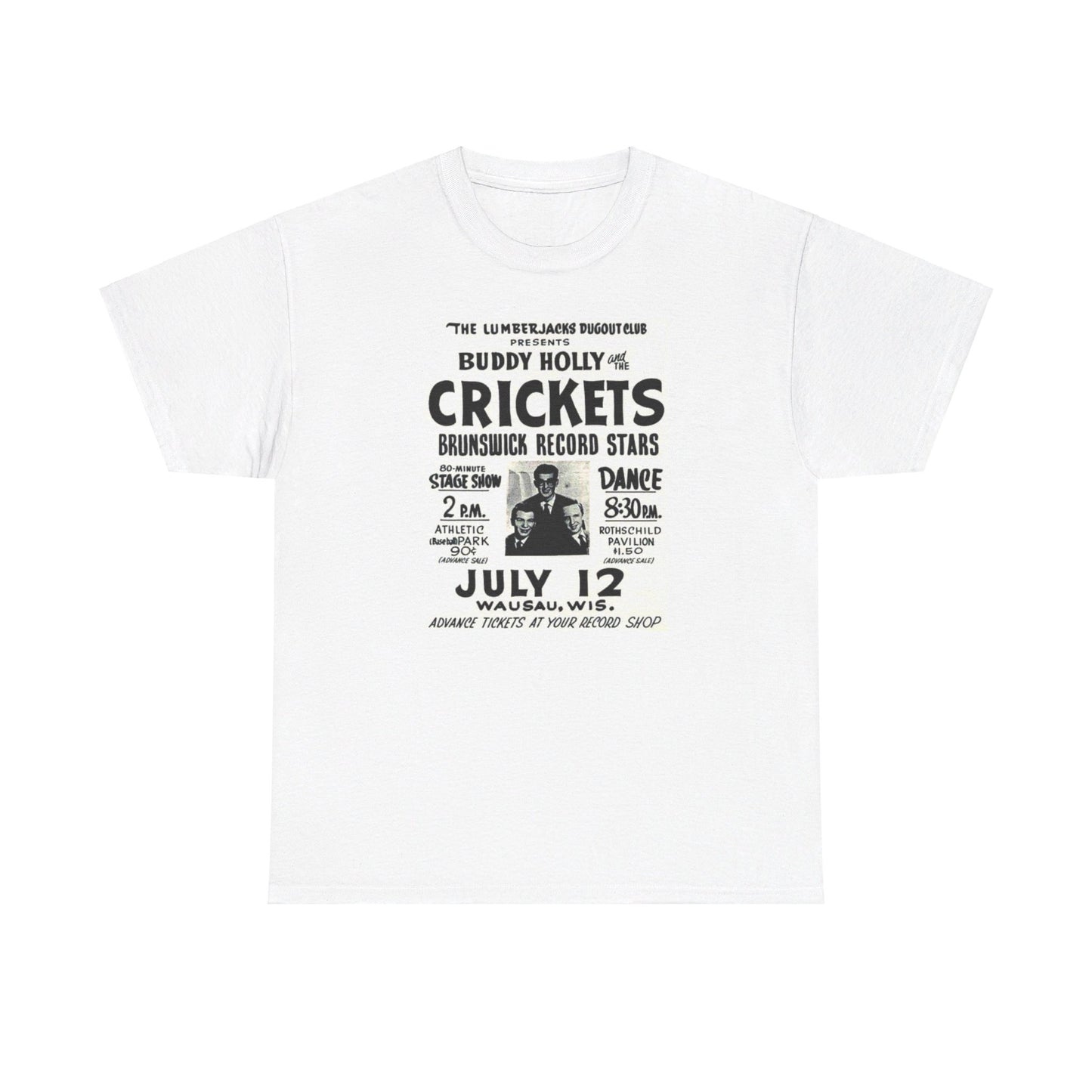 Concert Poster Tee #149: Buddy Holly & the Crickets