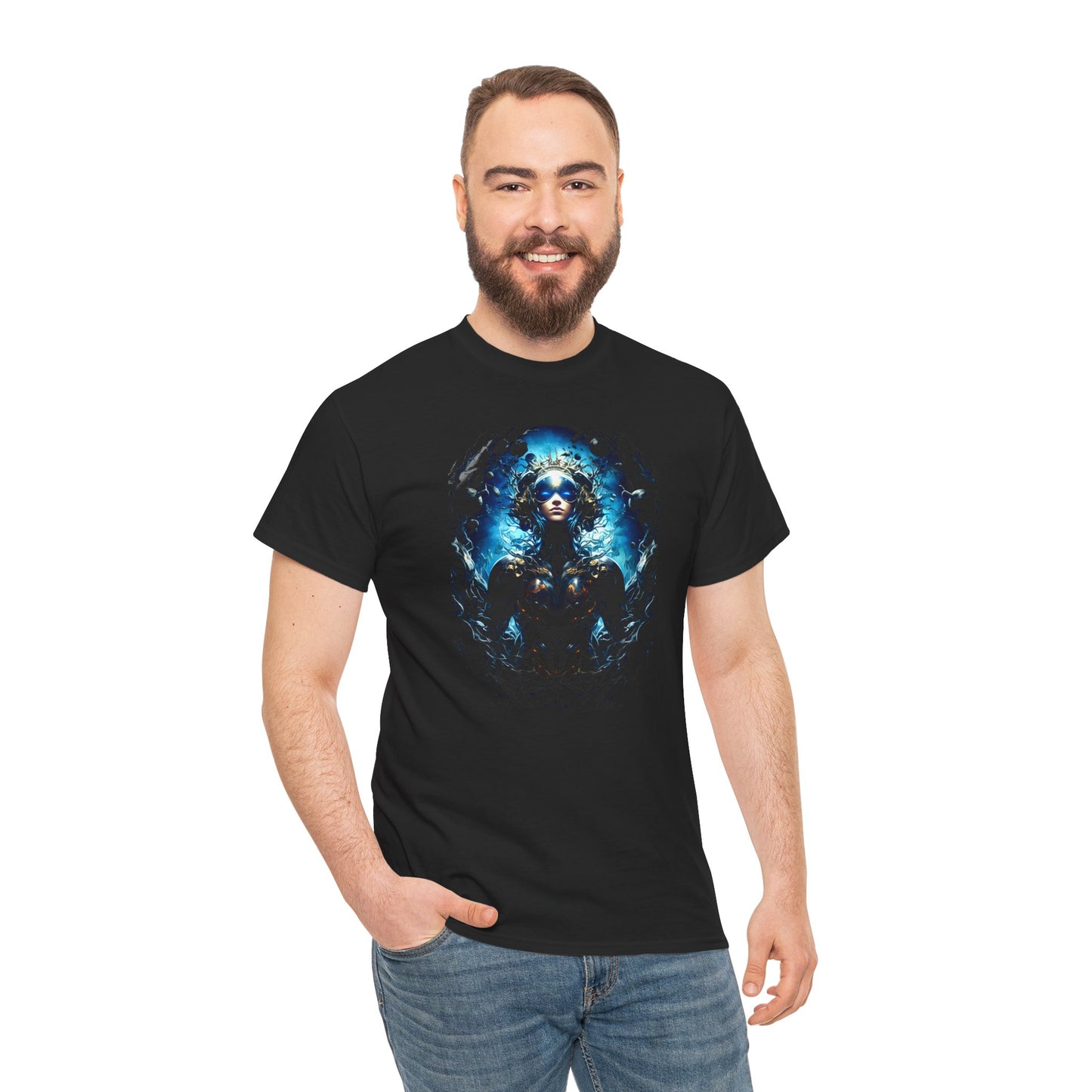 Cosmic Traveler Unisex Heavy Cotton Tee | Vintage T-Shirt, Graphic Tee, Casual Wear