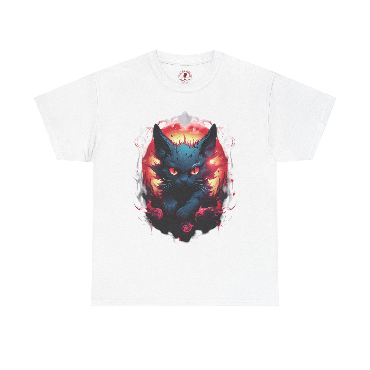 Evil Bad Kitty Cat Variant Unisex Heavy Cotton Tee | Vintage T-Shirt, Graphic Tee, Casual Wear