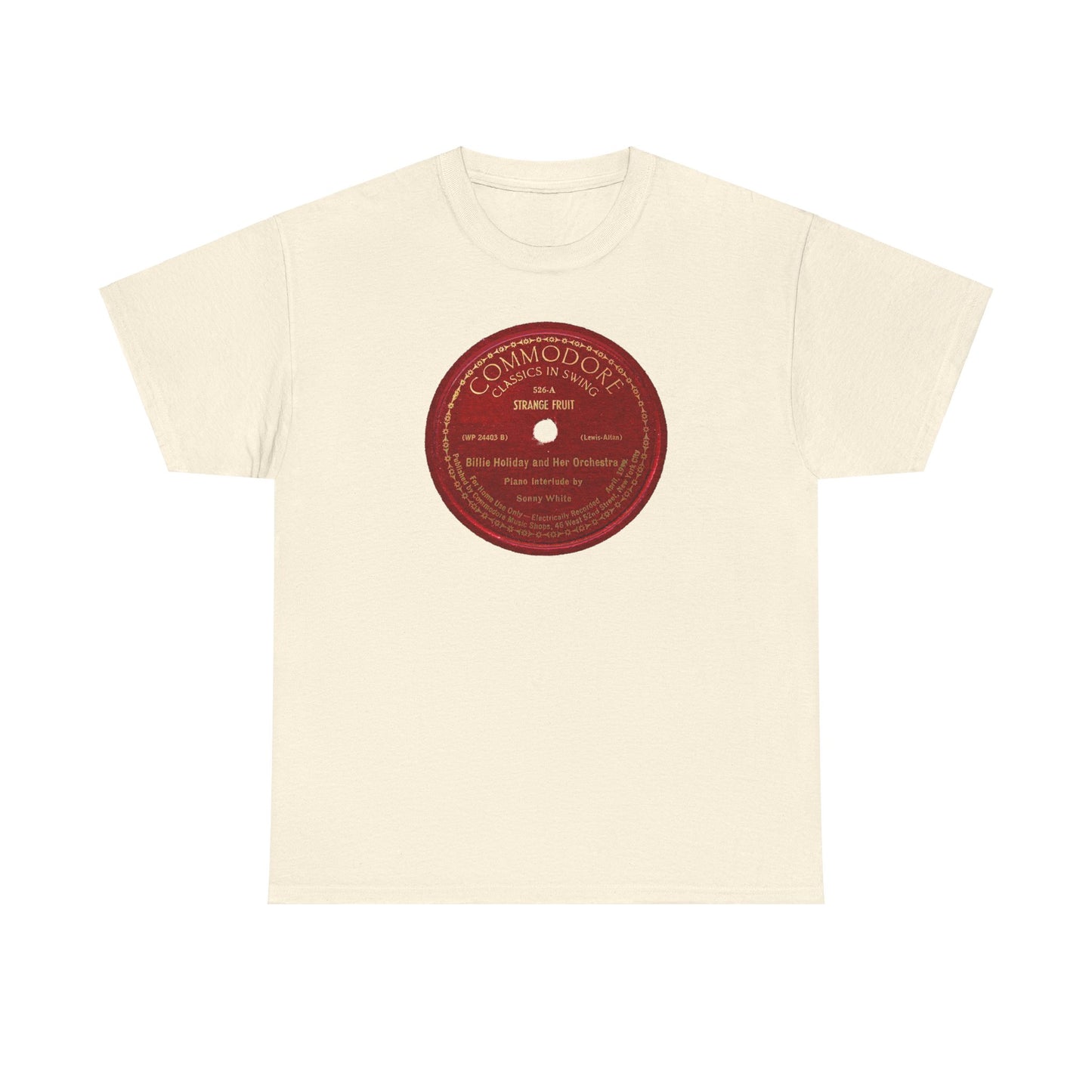 78rpm Tee #103: Billie Holiday - Strange Fruit