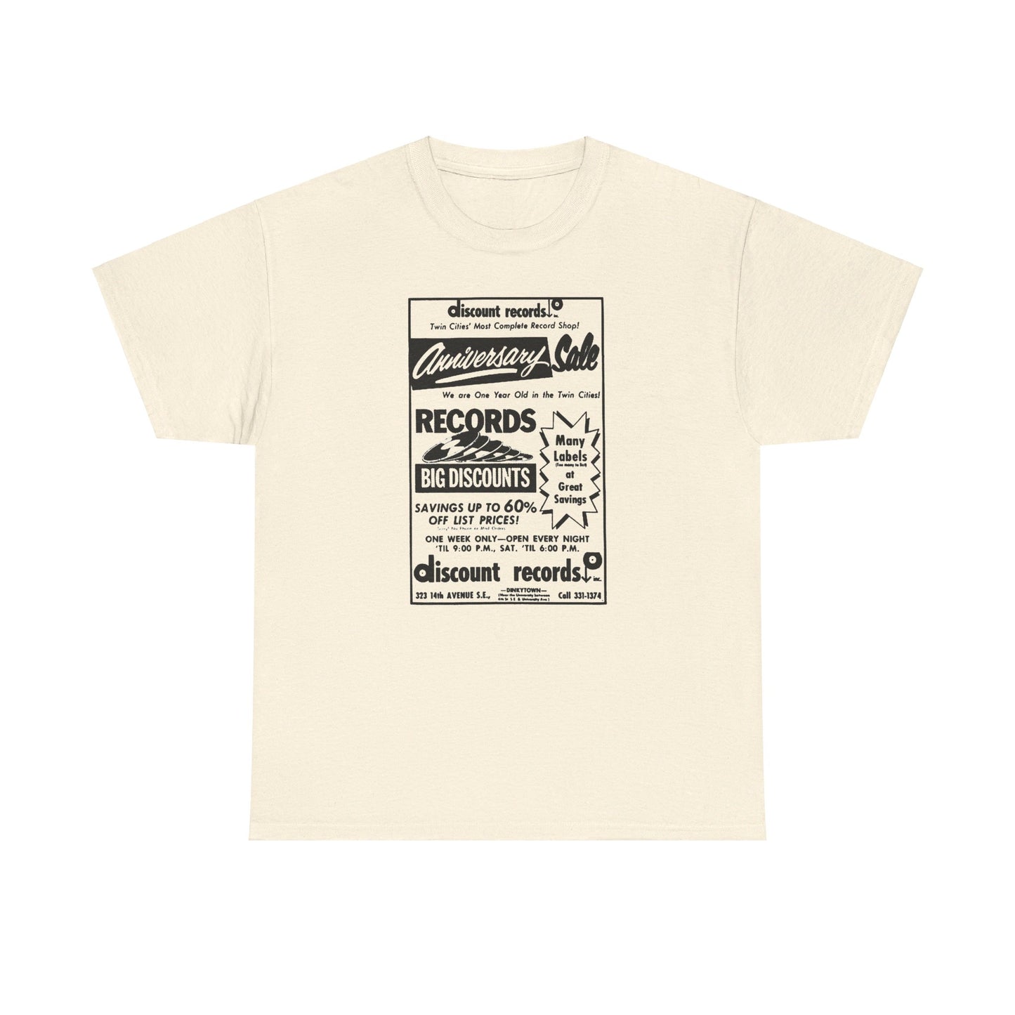 Record Store Tee #137: Discount Records Dinkytown