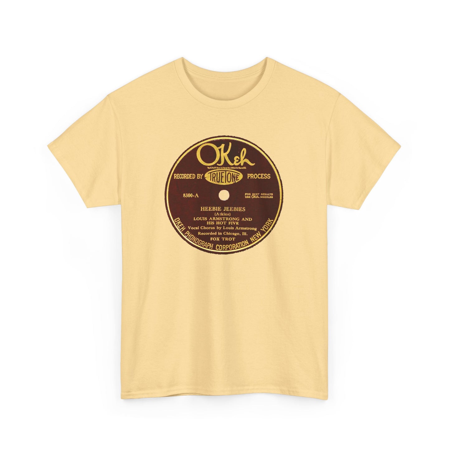 78rpm Tee #105: Louis Armstrong & His Hot Five - Heebie Jeebies