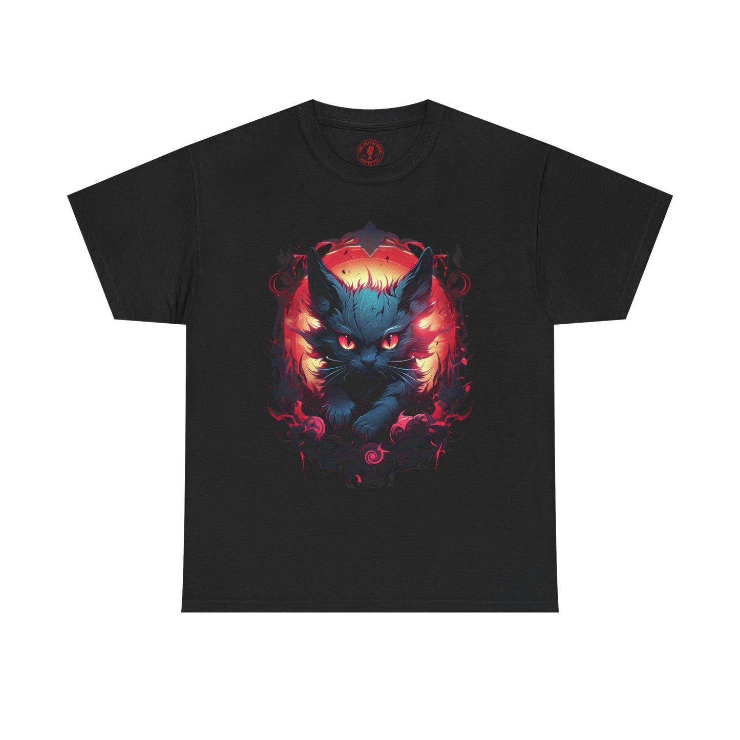 Evil Bad Kitty Cat Variant Unisex Heavy Cotton Tee | Vintage T-Shirt, Graphic Tee, Casual Wear