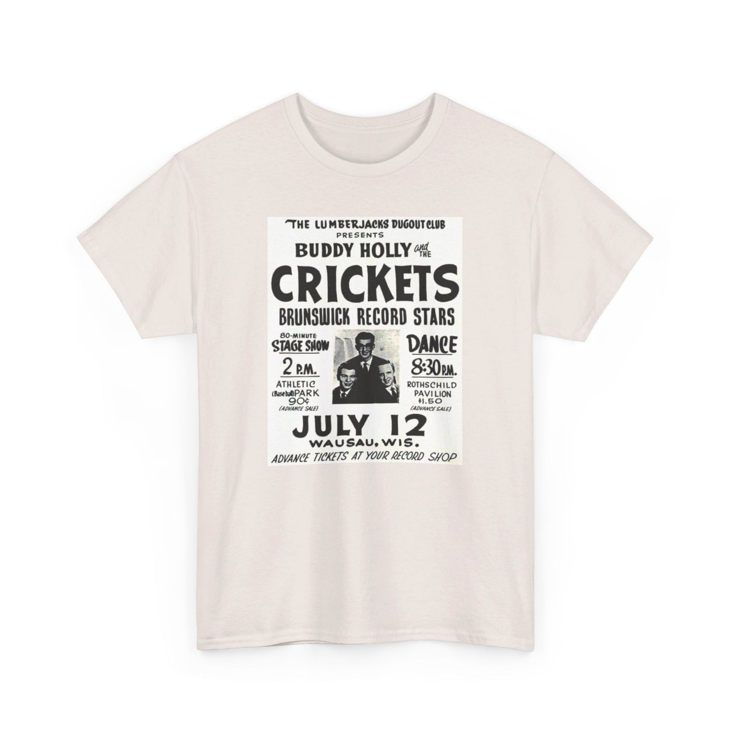 Concert Poster Tee #149: Buddy Holly & the Crickets