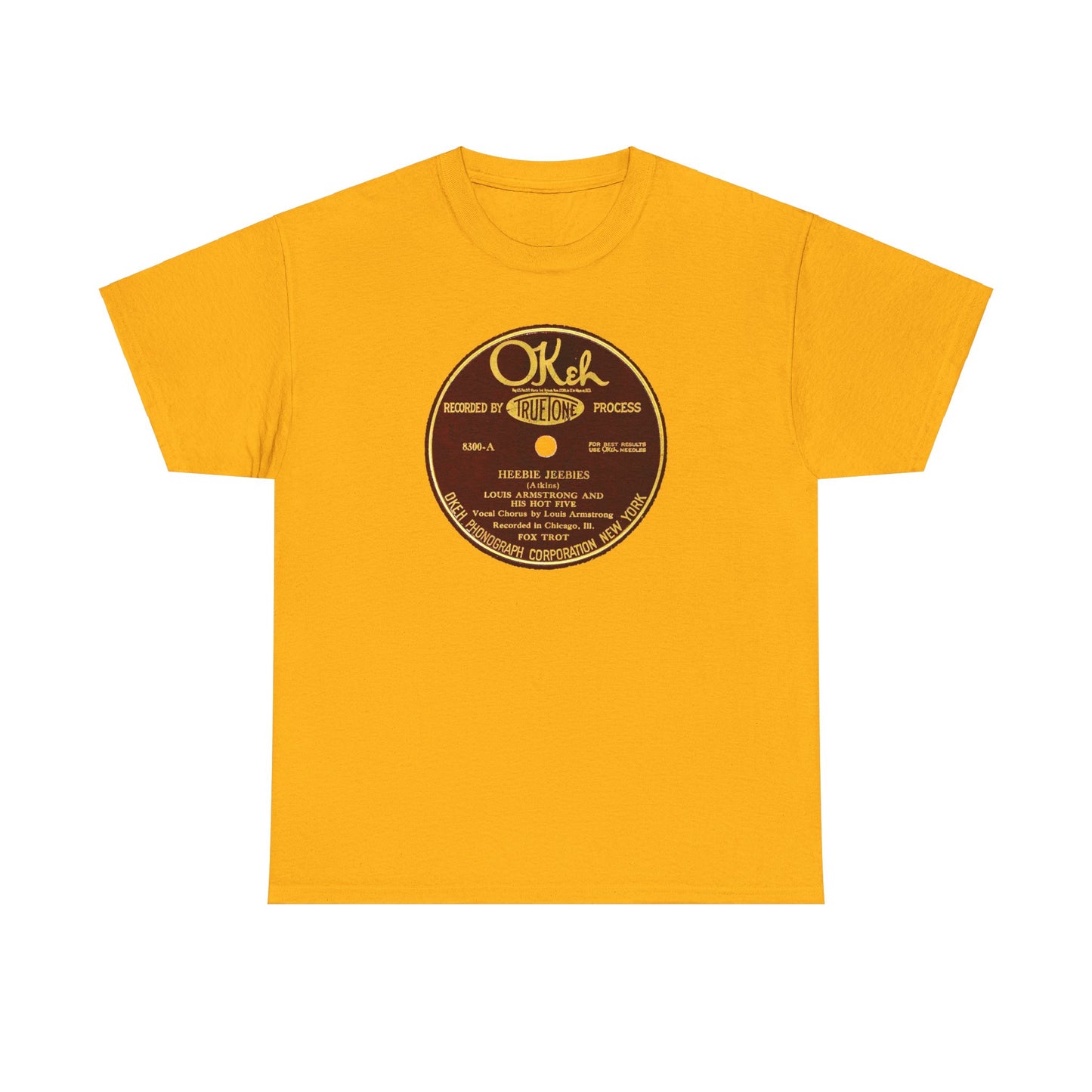 78rpm Tee #105: Louis Armstrong & His Hot Five - Heebie Jeebies