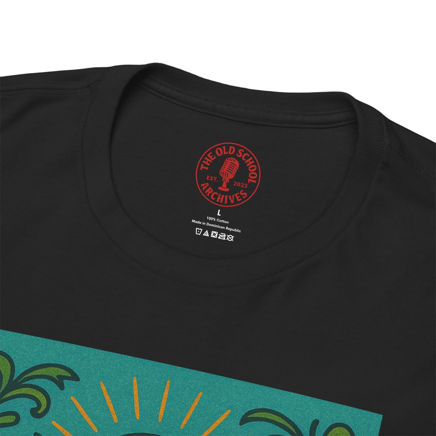 Peace Love Microphone Tee Unisex Heavy Cotton T-Shirt Gift for Hippies