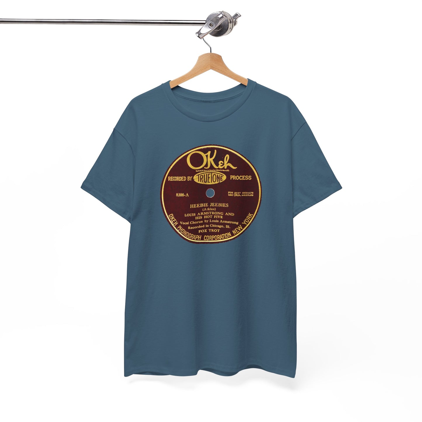 78rpm Tee #105: Louis Armstrong & His Hot Five - Heebie Jeebies