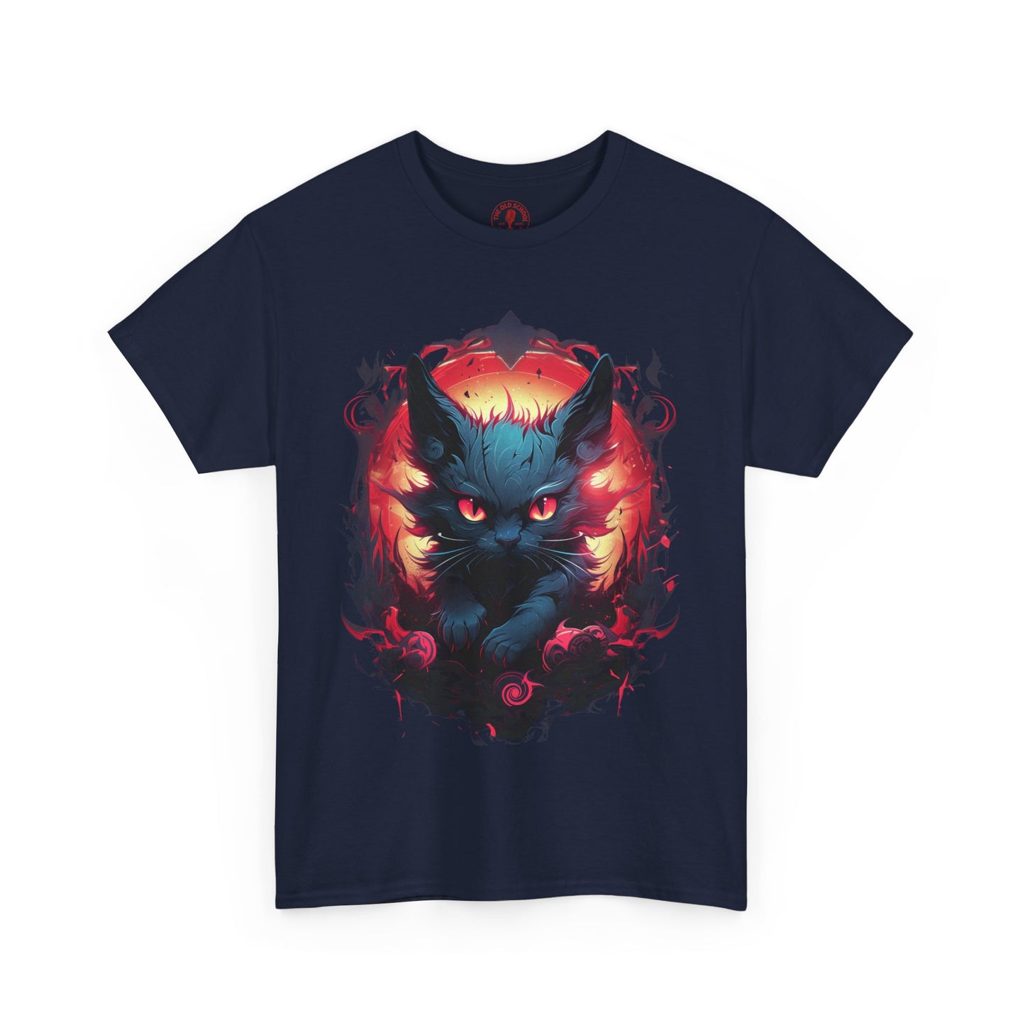 Evil Bad Kitty Cat Variant Unisex Heavy Cotton Tee | Vintage T-Shirt, Graphic Tee, Casual Wear