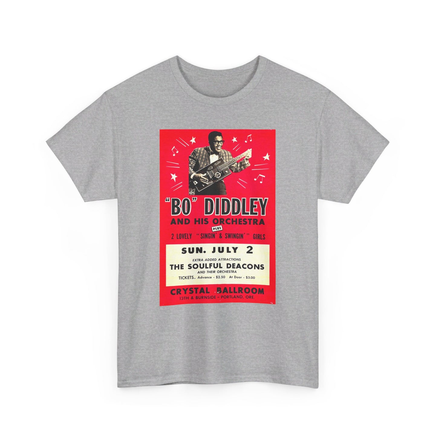 Concert Poster Tee #135: Bo Diddley