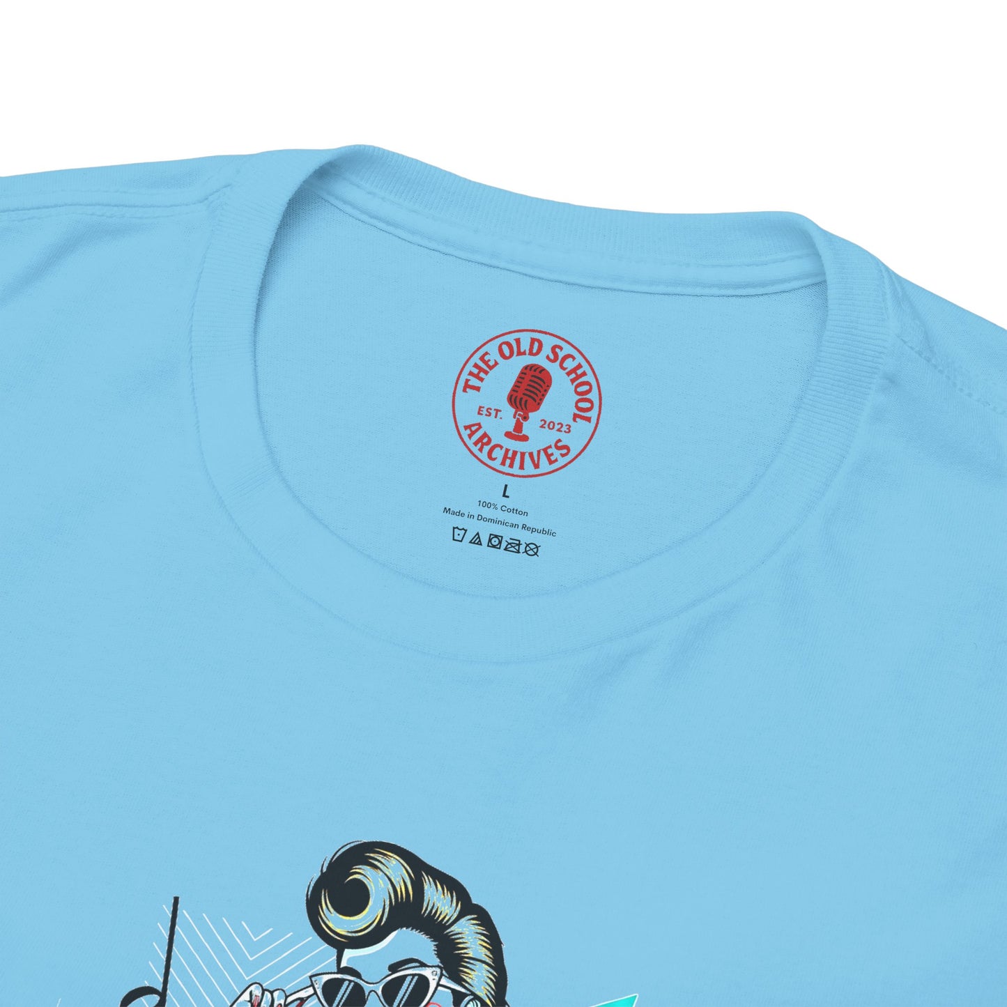 Pin-up Girl With Music Staff Notes Tee, Unisex Heavy Cotton T-Shirt, Casual Statement Wear