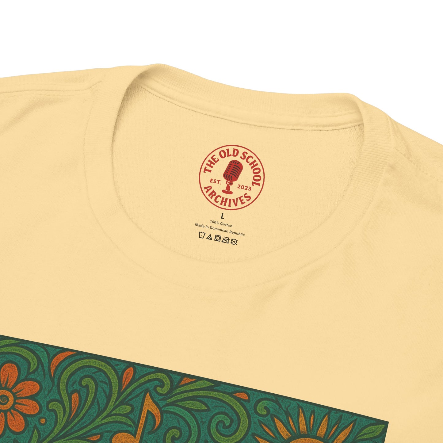 Retro Peace Love Turntable Tee Unisex Heavy Cotton T-Shirt Hipster Fashion