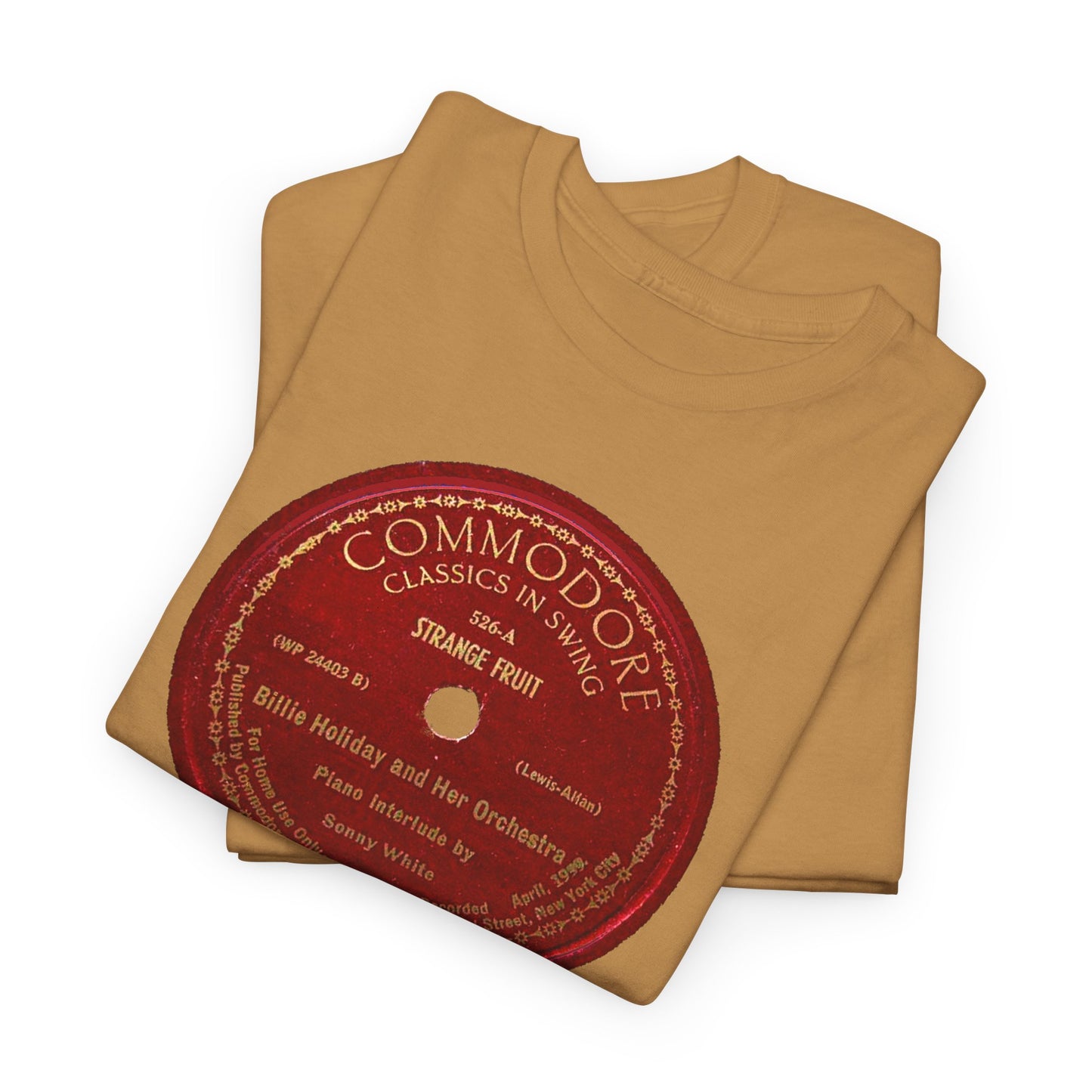 78rpm Tee #103: Billie Holiday - Strange Fruit