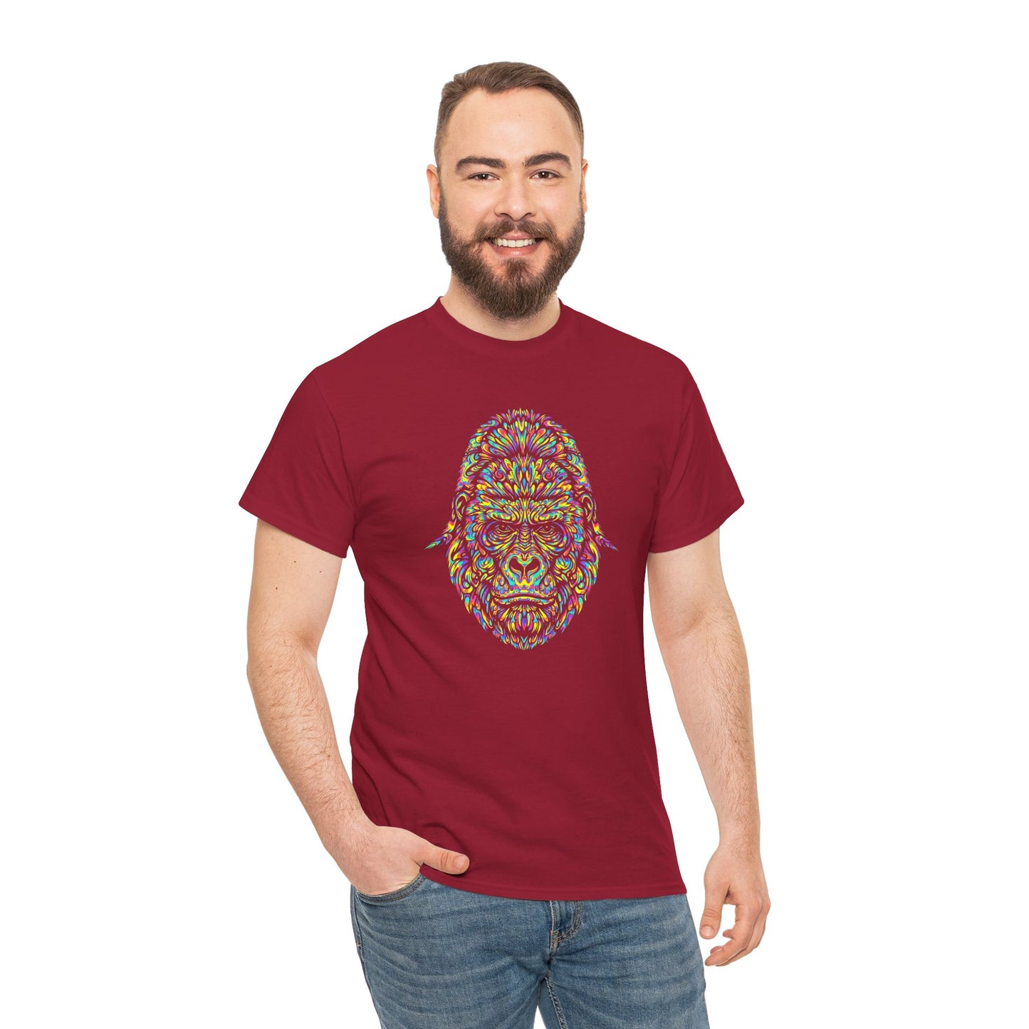 Cosmic Gorilla Unisex Heavy Cotton Tee Statement Shirt