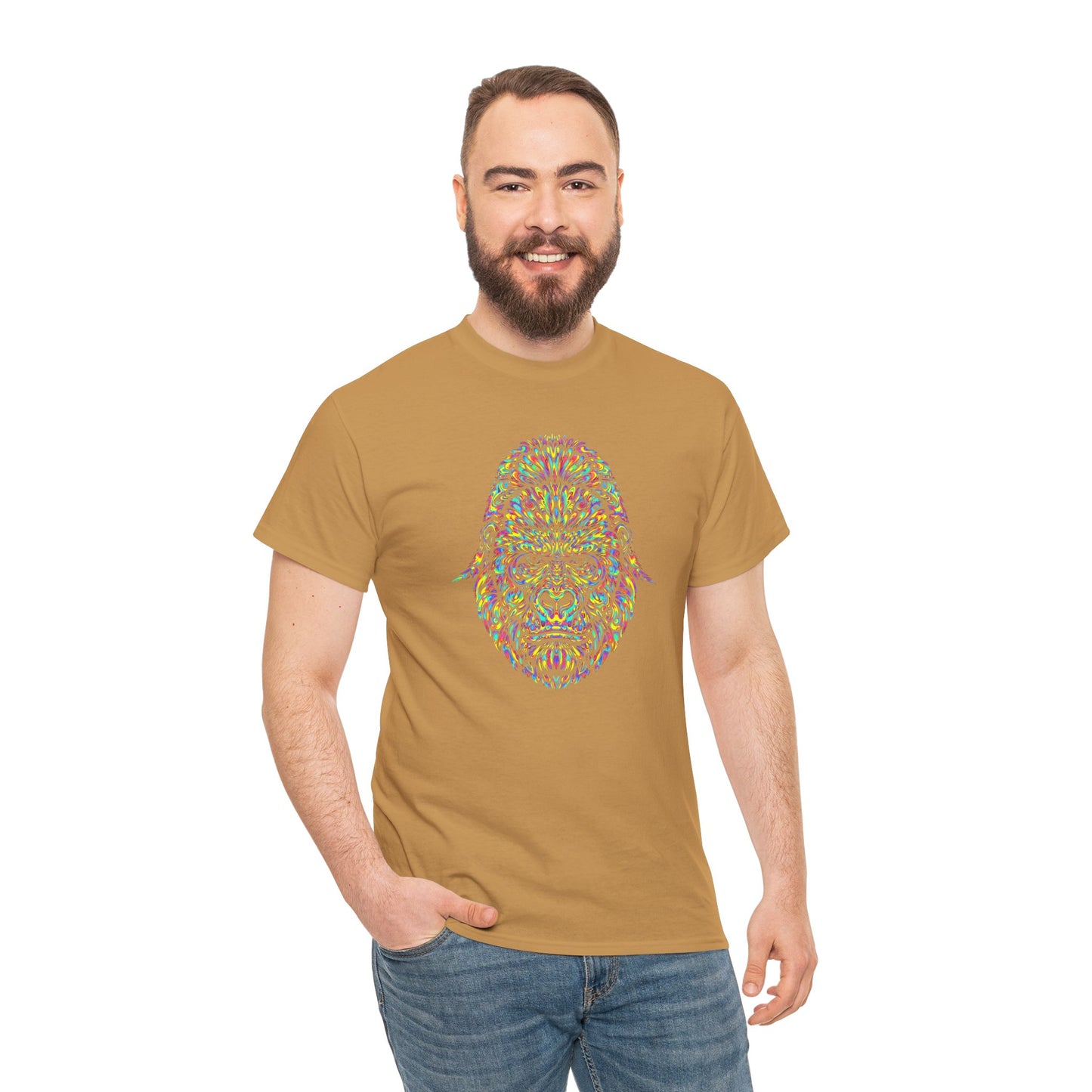 Cosmic Gorilla Unisex Heavy Cotton Tee Statement Shirt