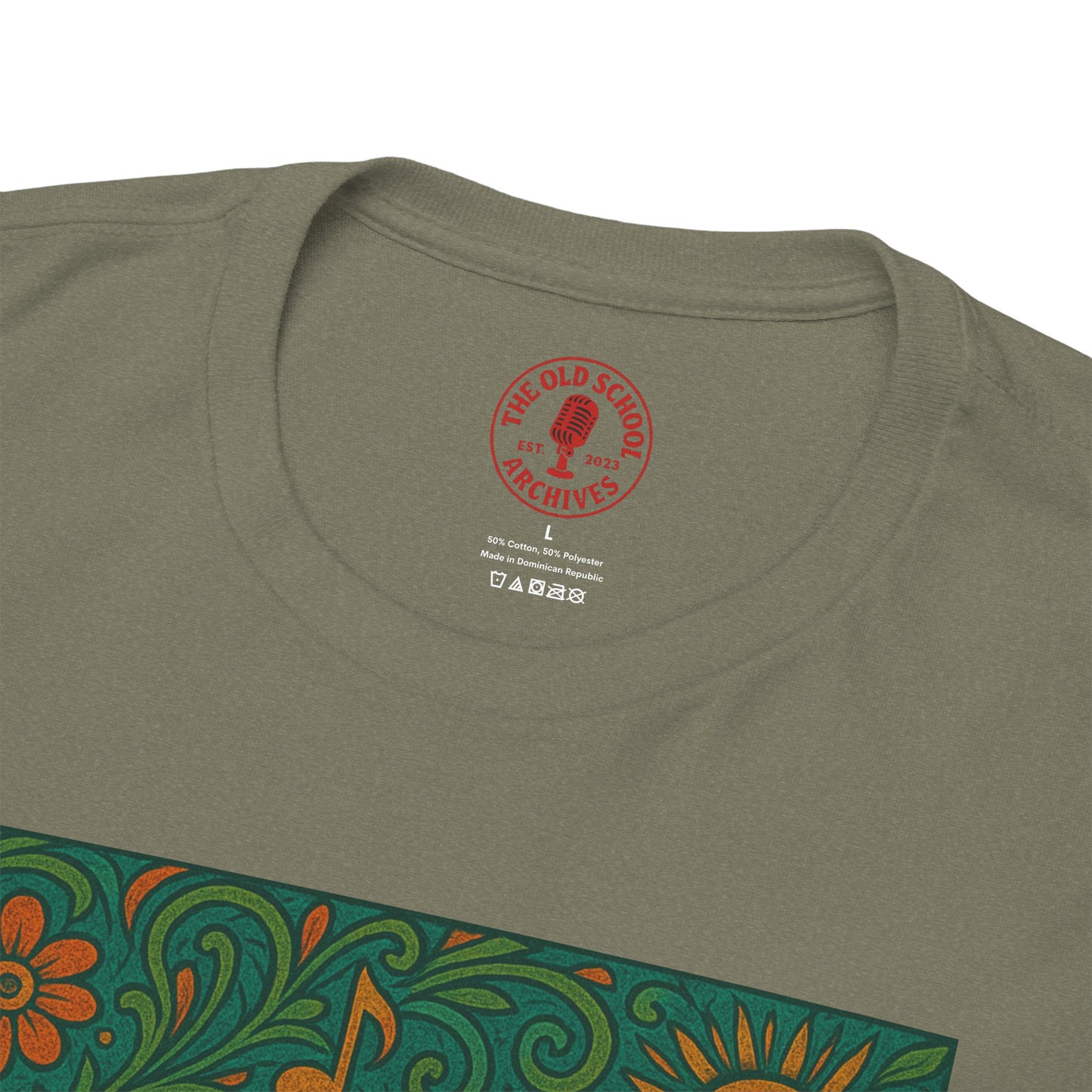 Retro Peace Love Turntable Tee Unisex Heavy Cotton T-Shirt Hipster Fashion