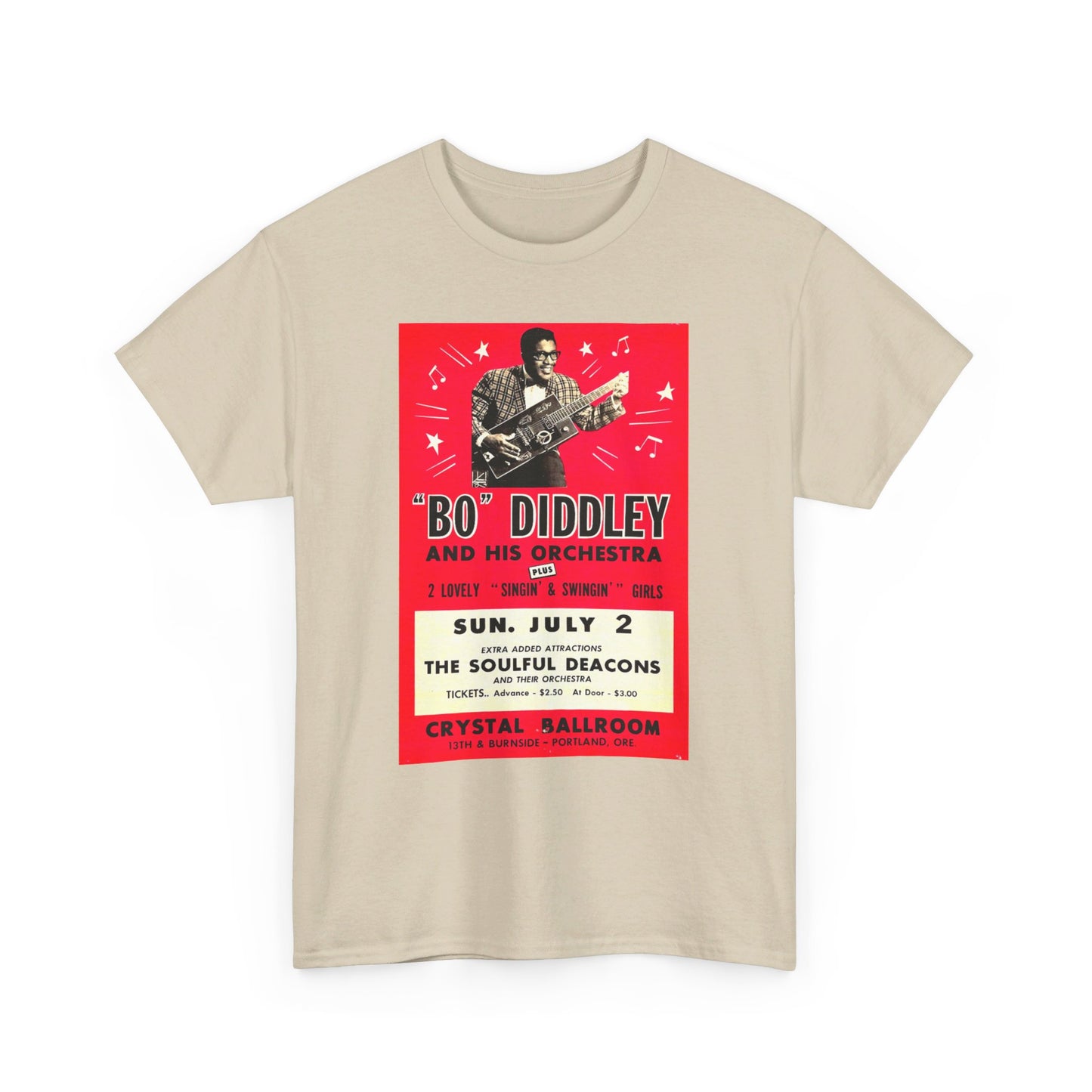 Concert Poster Tee #135: Bo Diddley