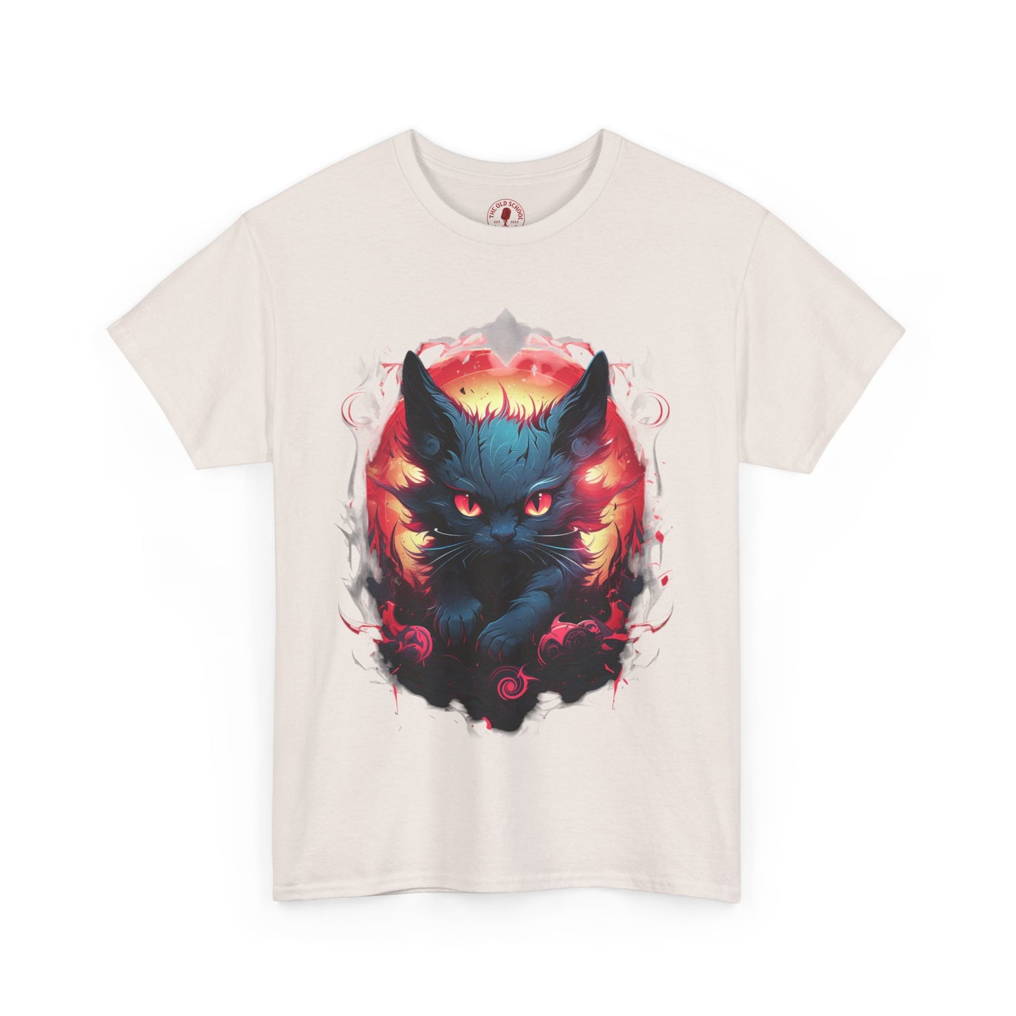 Evil Bad Kitty Cat Variant Unisex Heavy Cotton Tee | Vintage T-Shirt, Graphic Tee, Casual Wear