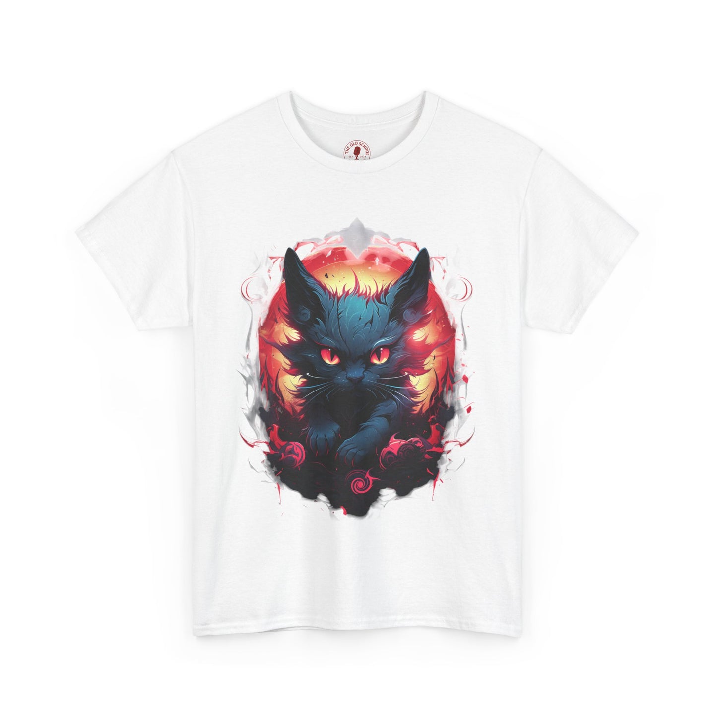 Evil Bad Kitty Cat Variant Unisex Heavy Cotton Tee | Vintage T-Shirt, Graphic Tee, Casual Wear