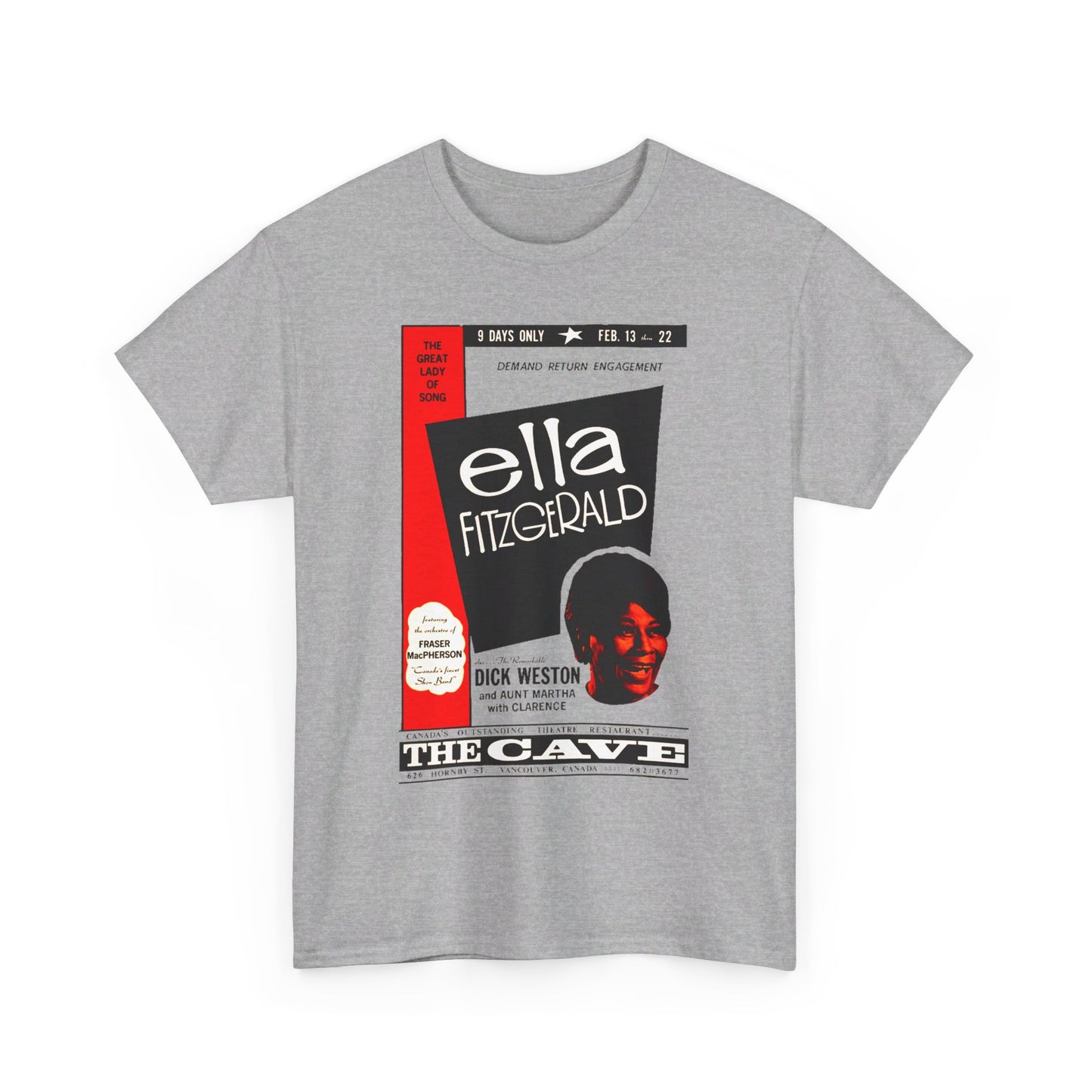 Concert Poster Tee #116: Ella Fitzgerald