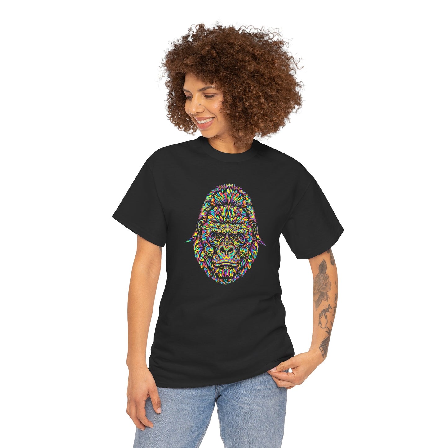 Cosmic Gorilla Unisex Heavy Cotton Tee Statement Shirt