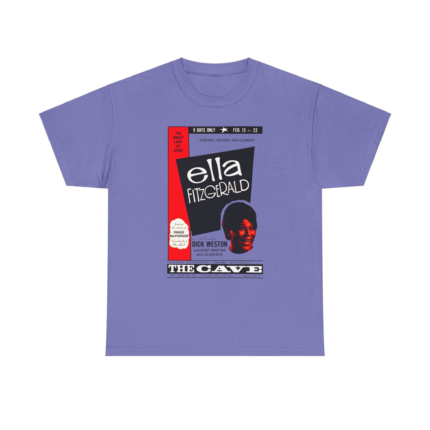 Concert Poster Tee #116: Ella Fitzgerald